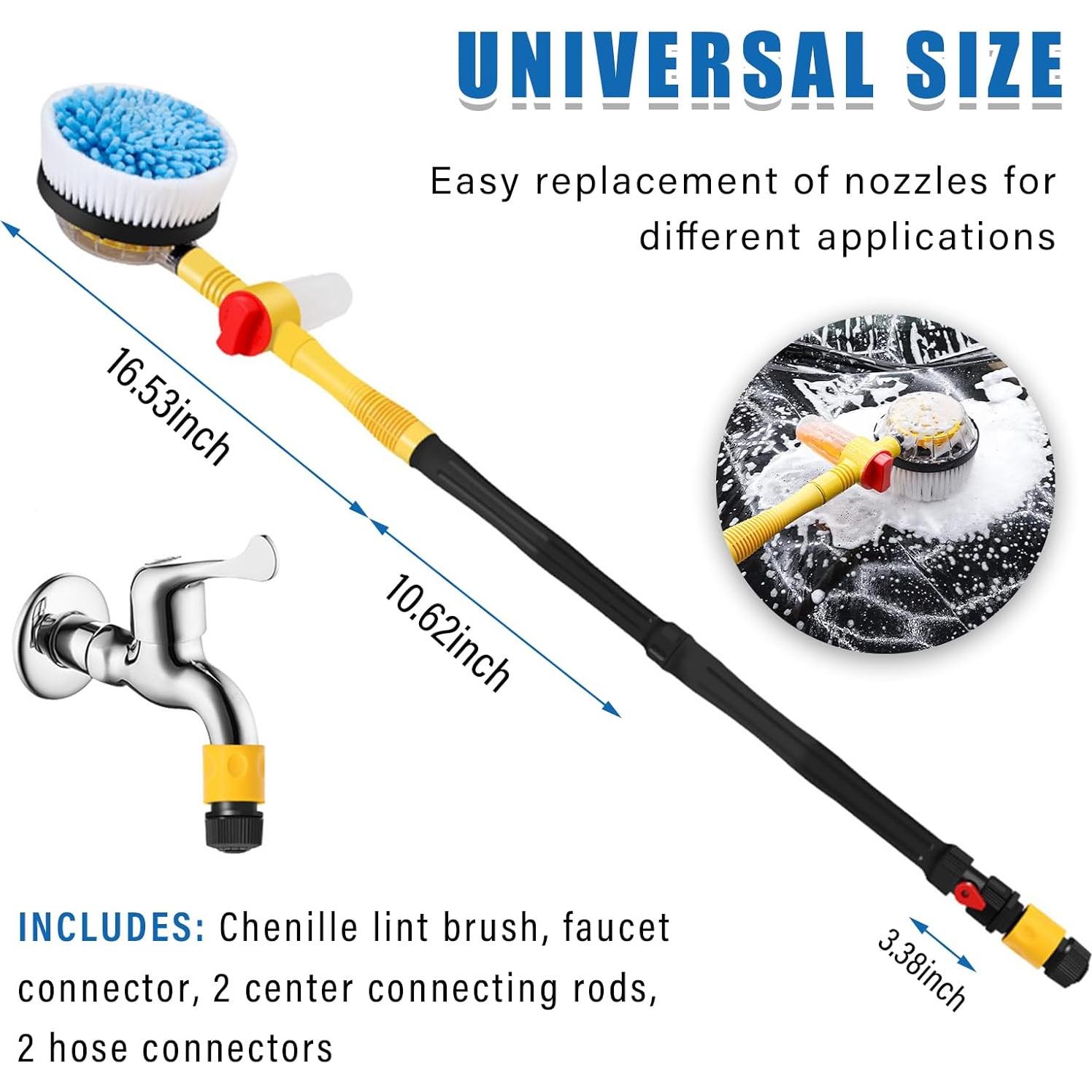 Cepillo de Lavado de Autos Rotativo Ziciner con Espuma Automática