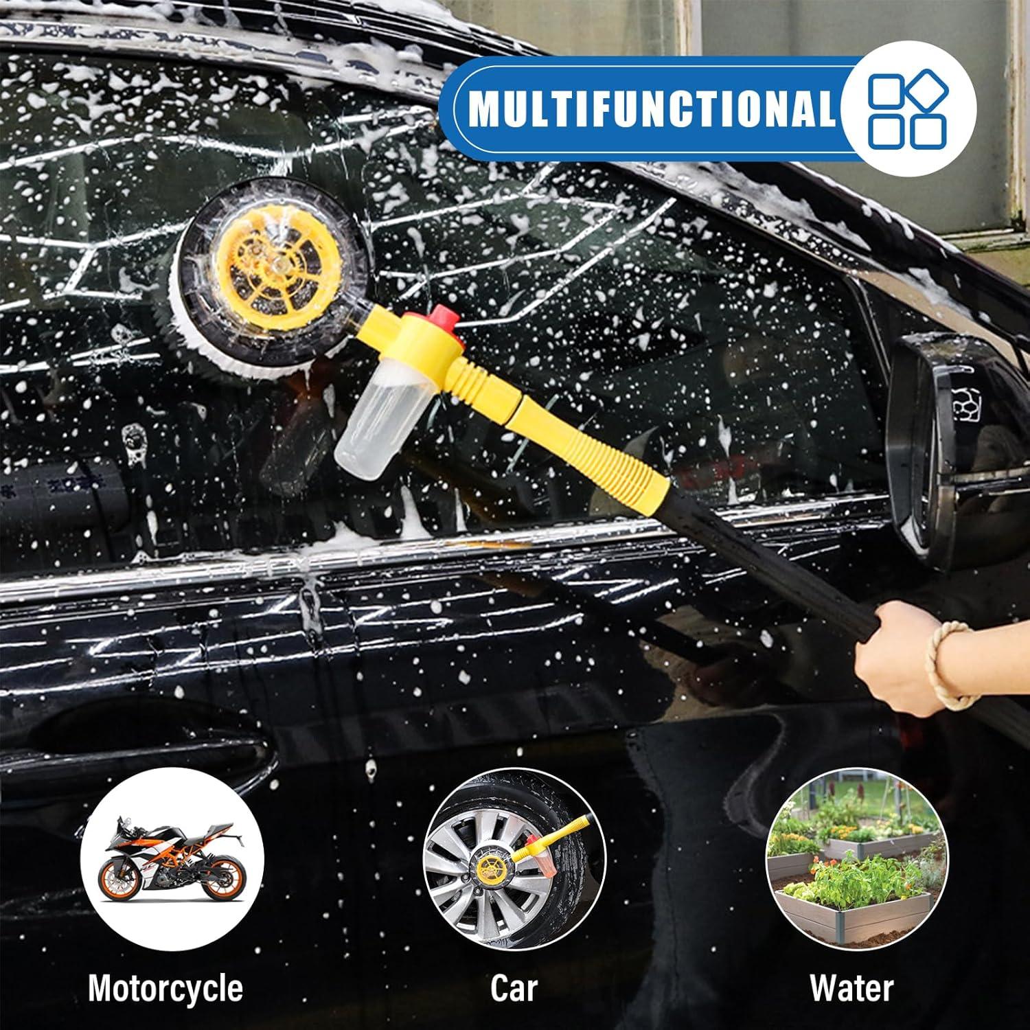 Cepillo de Lavado de Autos Rotativo Ziciner con Espuma Automática