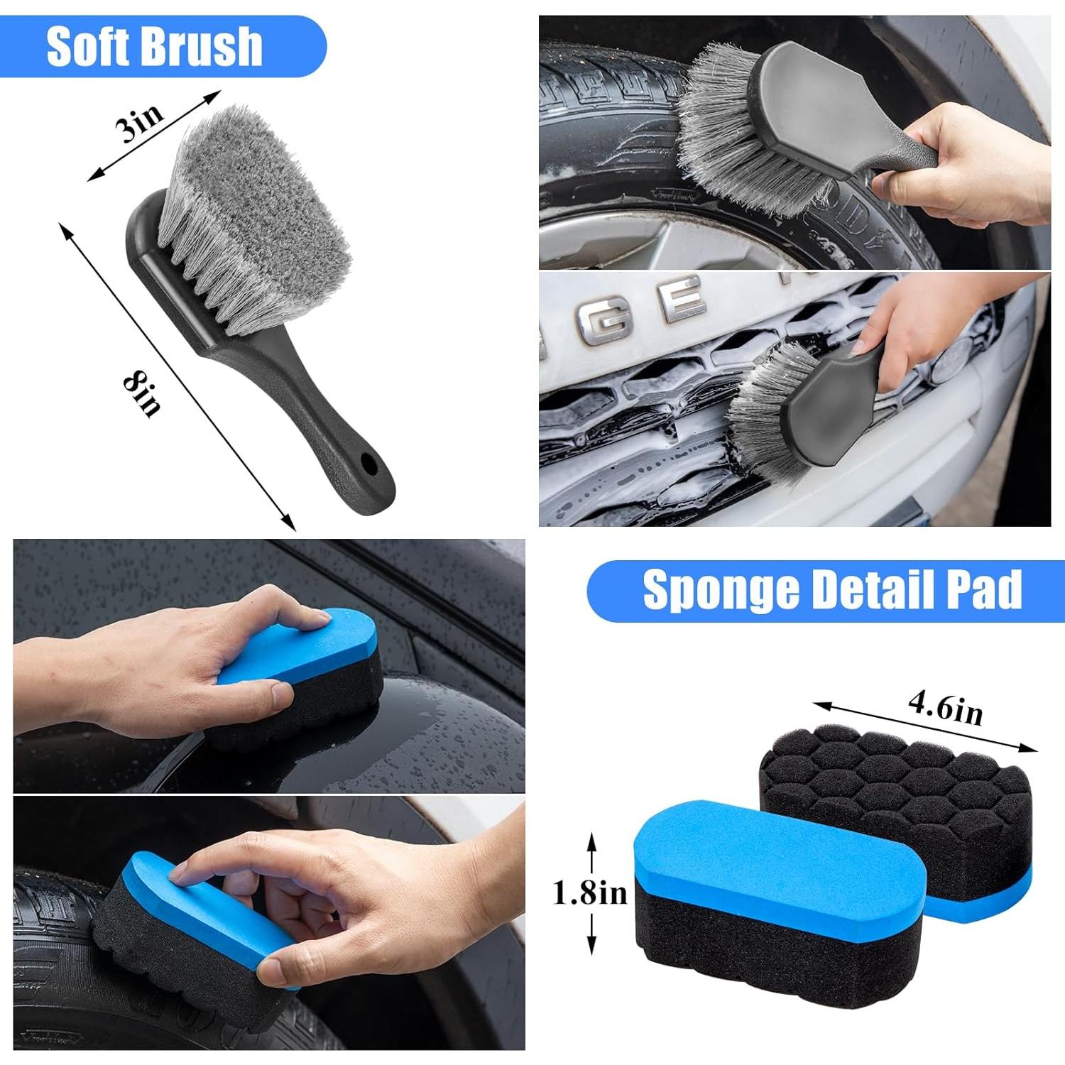 Kit de Detallado de Automóvil AUTODECO 17 Piezas