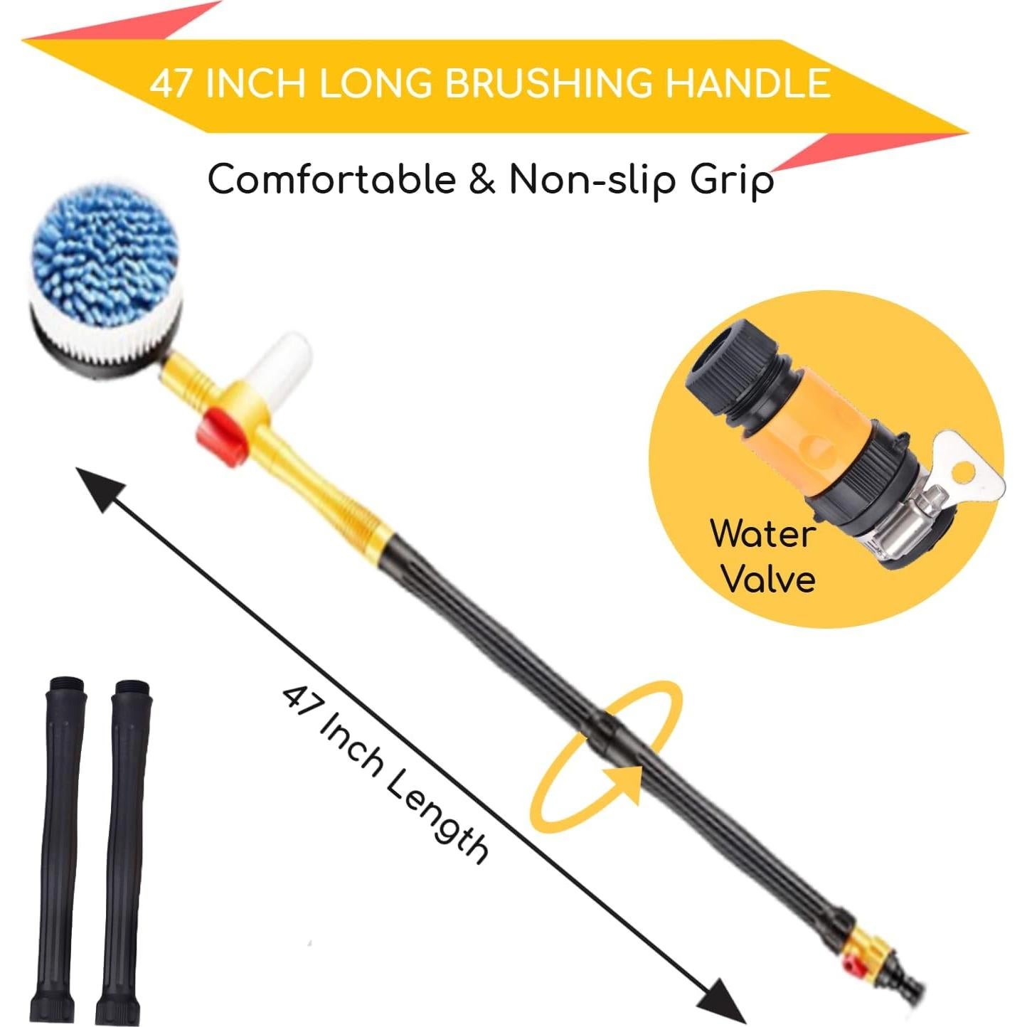 Cepillo de Lavado de Autos KUJOBUY con Dispensador de Jabón