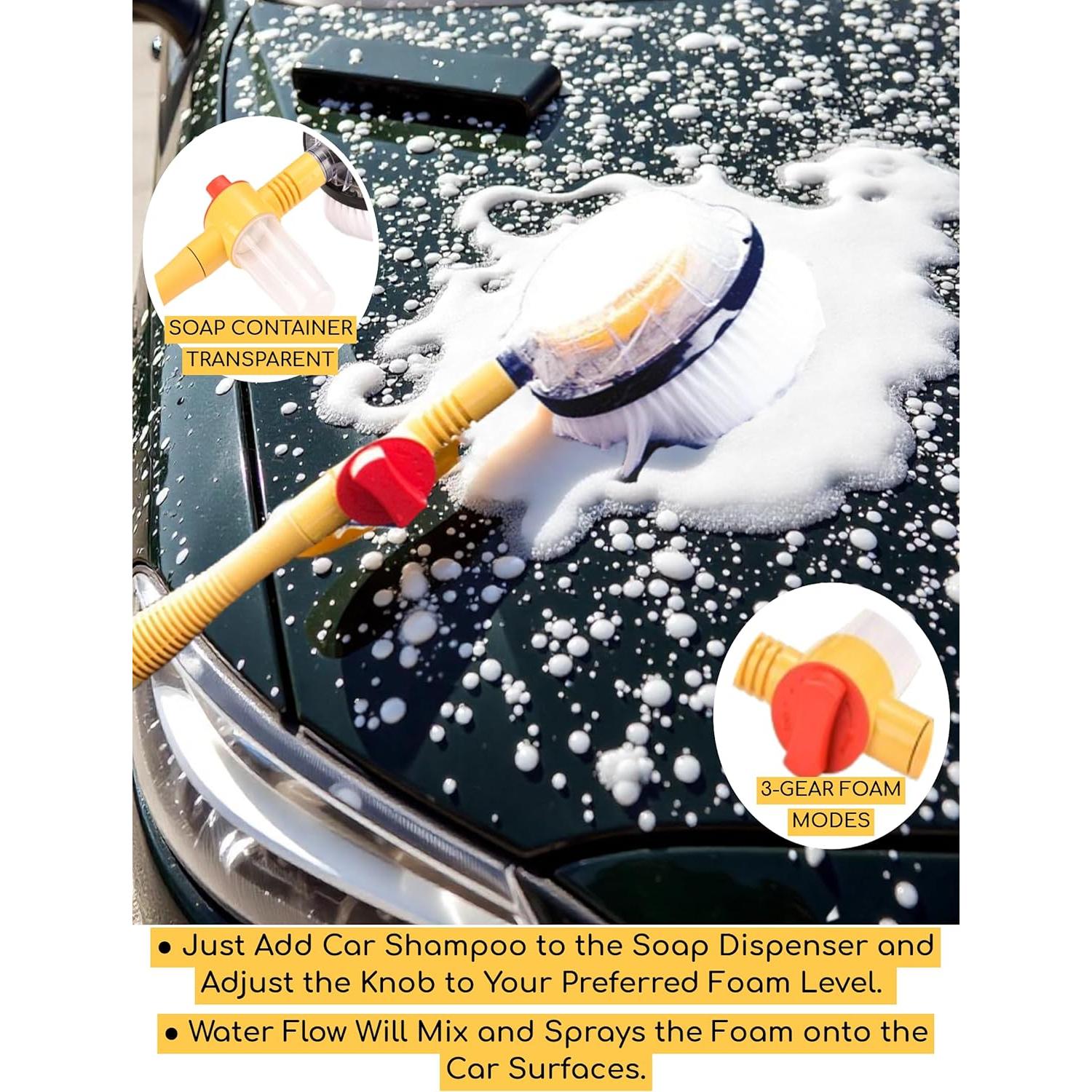 Cepillo de Lavado de Autos KUJOBUY con Dispensador de Jabón