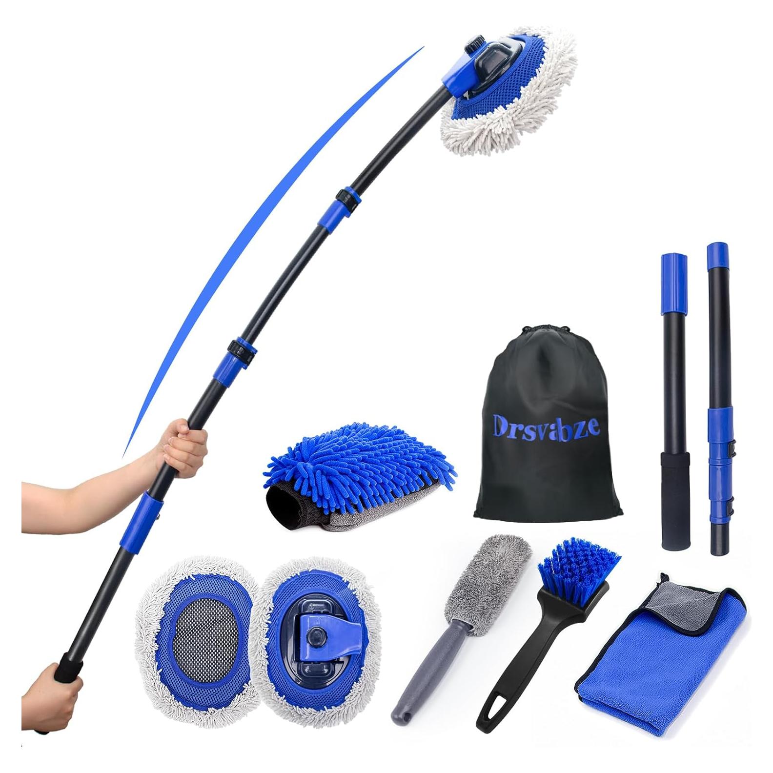 Kit de Lavado de Autos 6 en 1 Drsvabze con Mango Largo y Accesorios