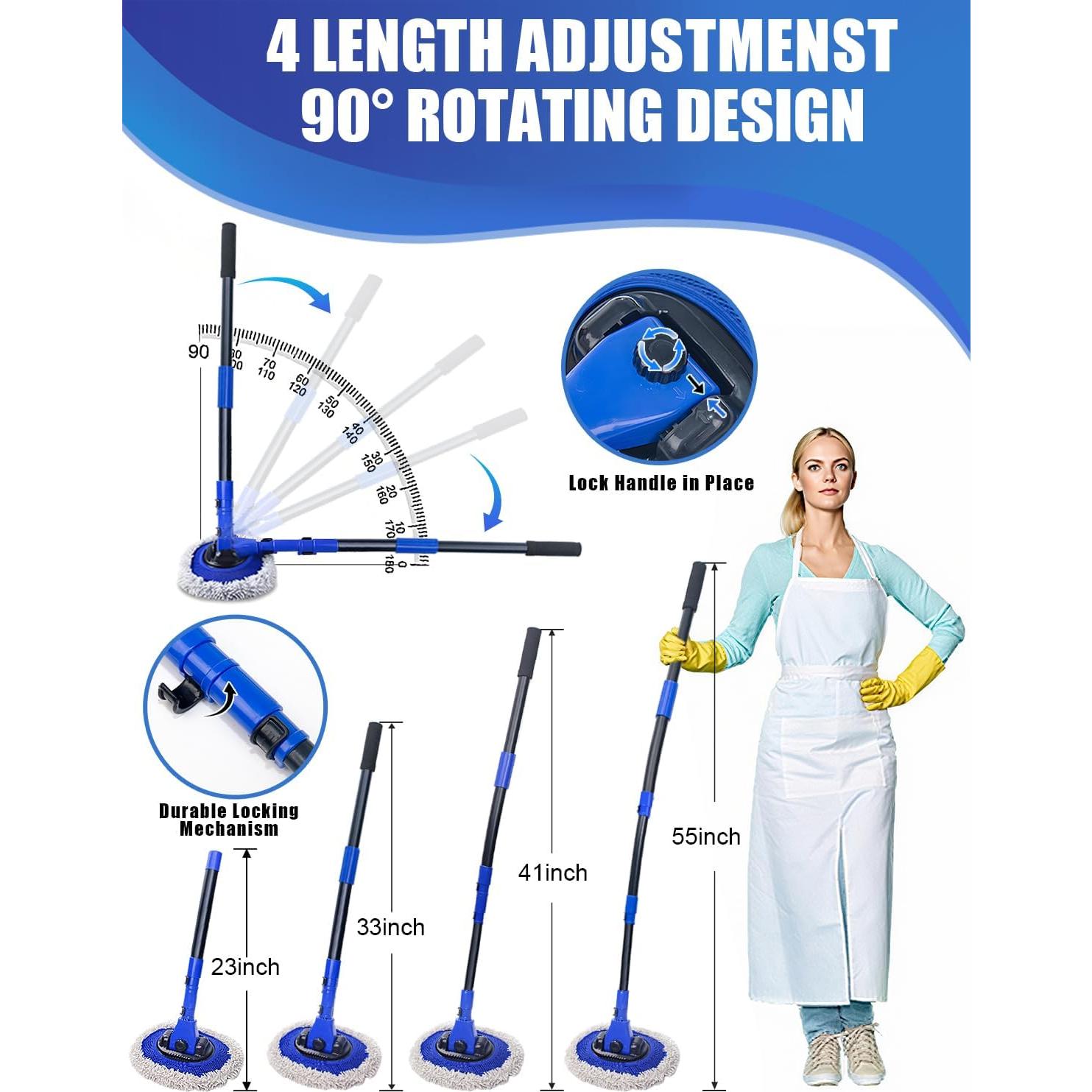 Kit de Lavado de Autos 6 en 1 Drsvabze con Mango Largo y Accesorios