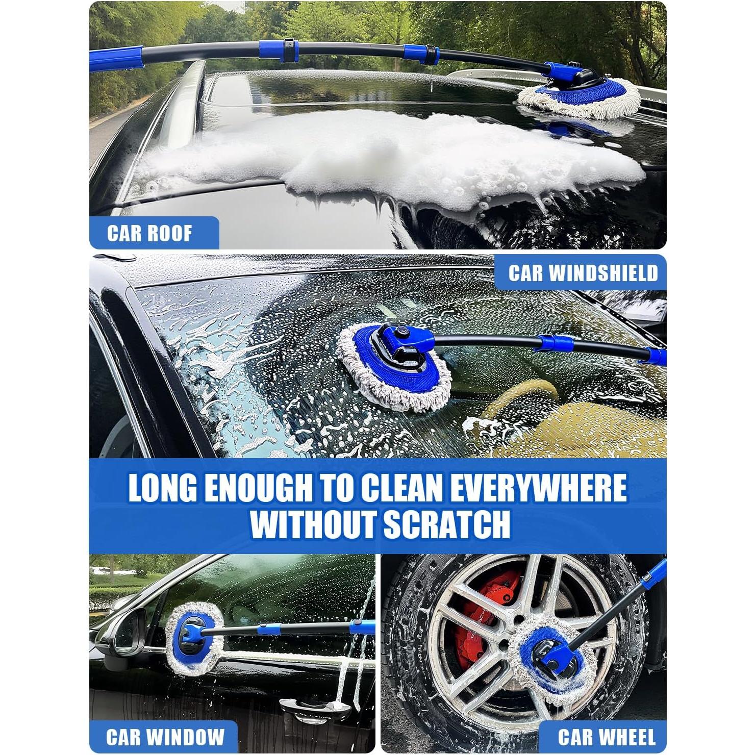 Kit de Lavado de Autos 6 en 1 Drsvabze con Mango Largo y Accesorios