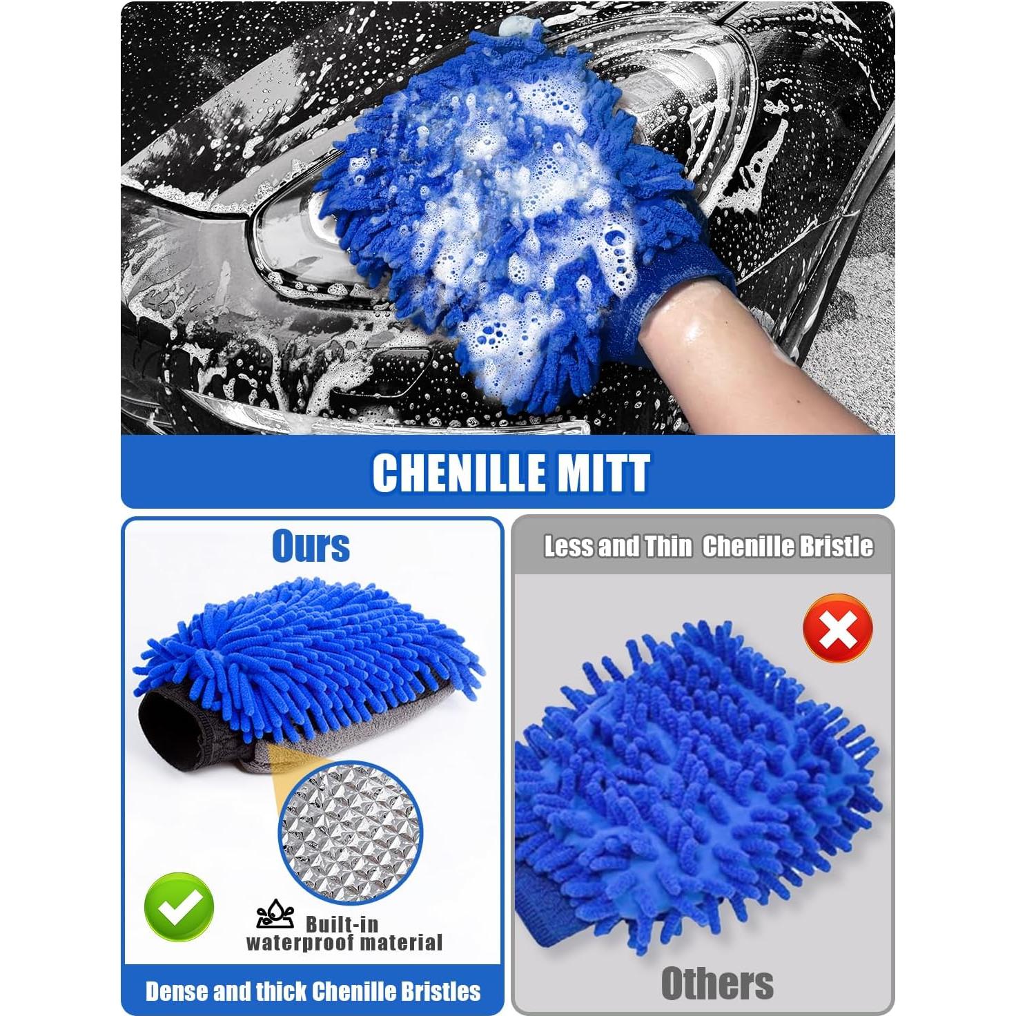 Kit de Lavado de Autos 6 en 1 Drsvabze con Mango Largo y Accesorios