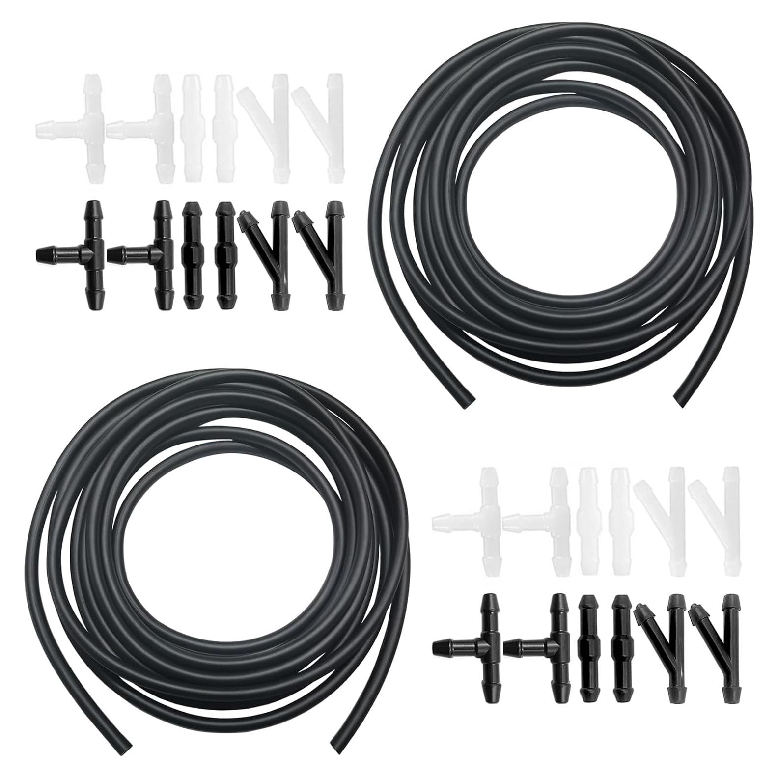 Kit de Manguera de Lavaparabrisas SmaringWing 4M 2Pcs con Conectores