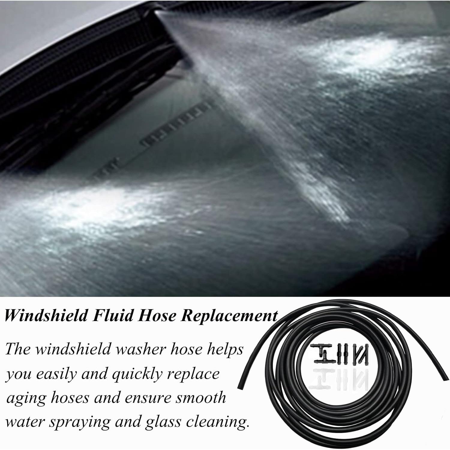 Kit de Manguera de Lavaparabrisas SmaringWing 4M 2Pcs con Conectores