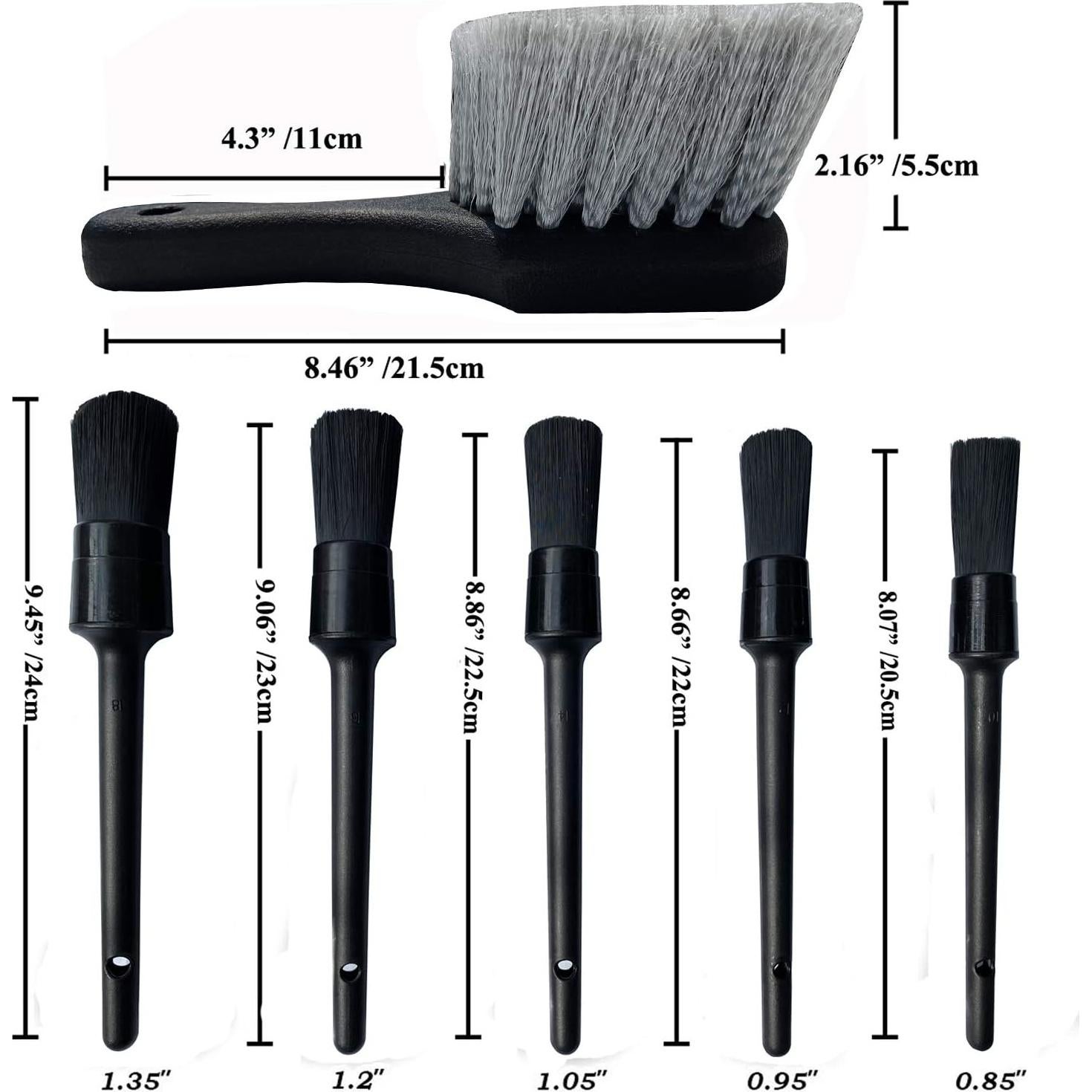 Kit de Cepillos para Ruedas LUCKLYJONE 7Pcs 43.18cm