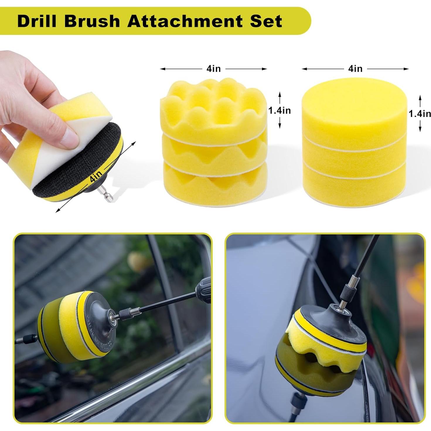 Kit de Detalle de Coche 29 Piezas YJUSMAK Amarillo