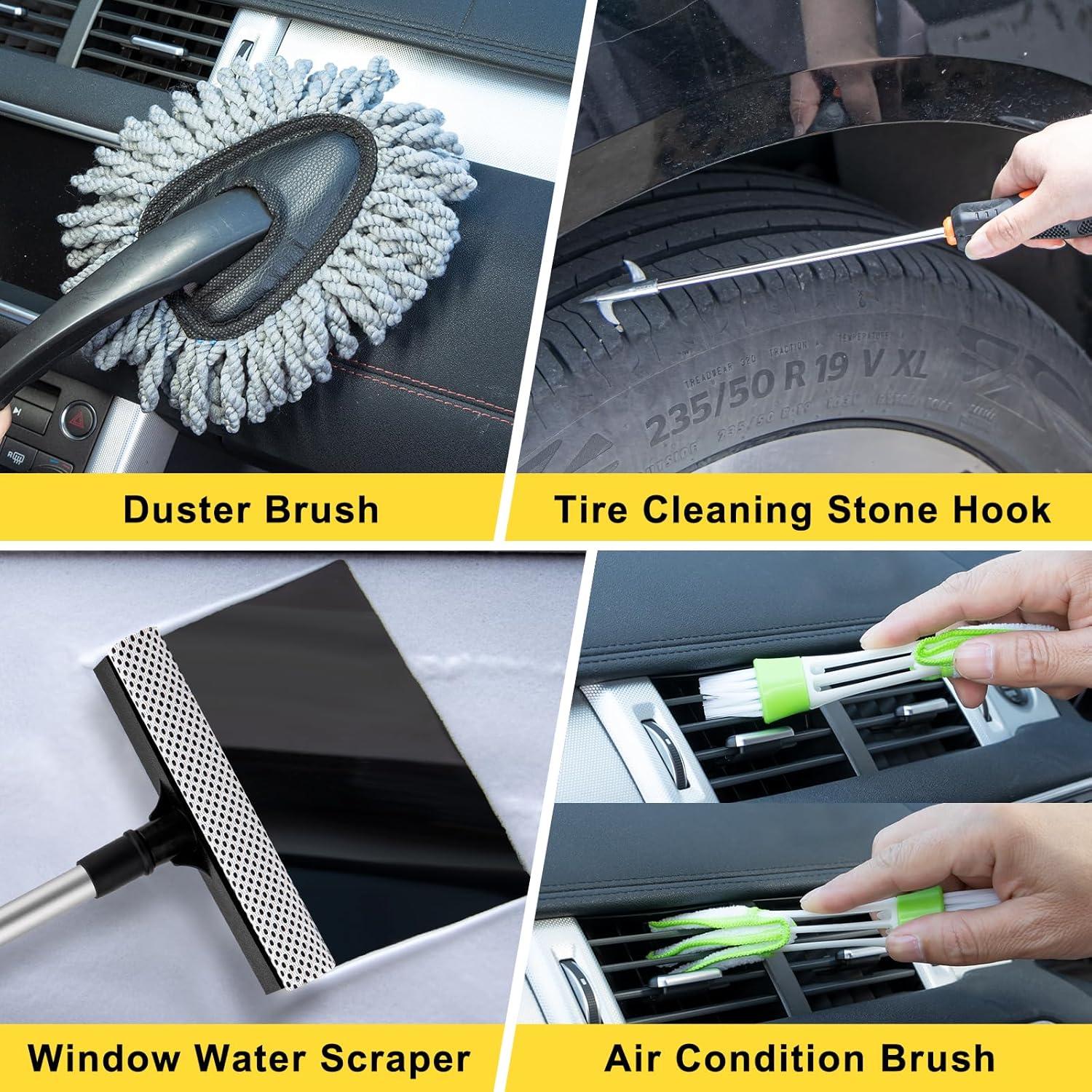 Kit de Detalle de Coche 29 Piezas YJUSMAK Amarillo