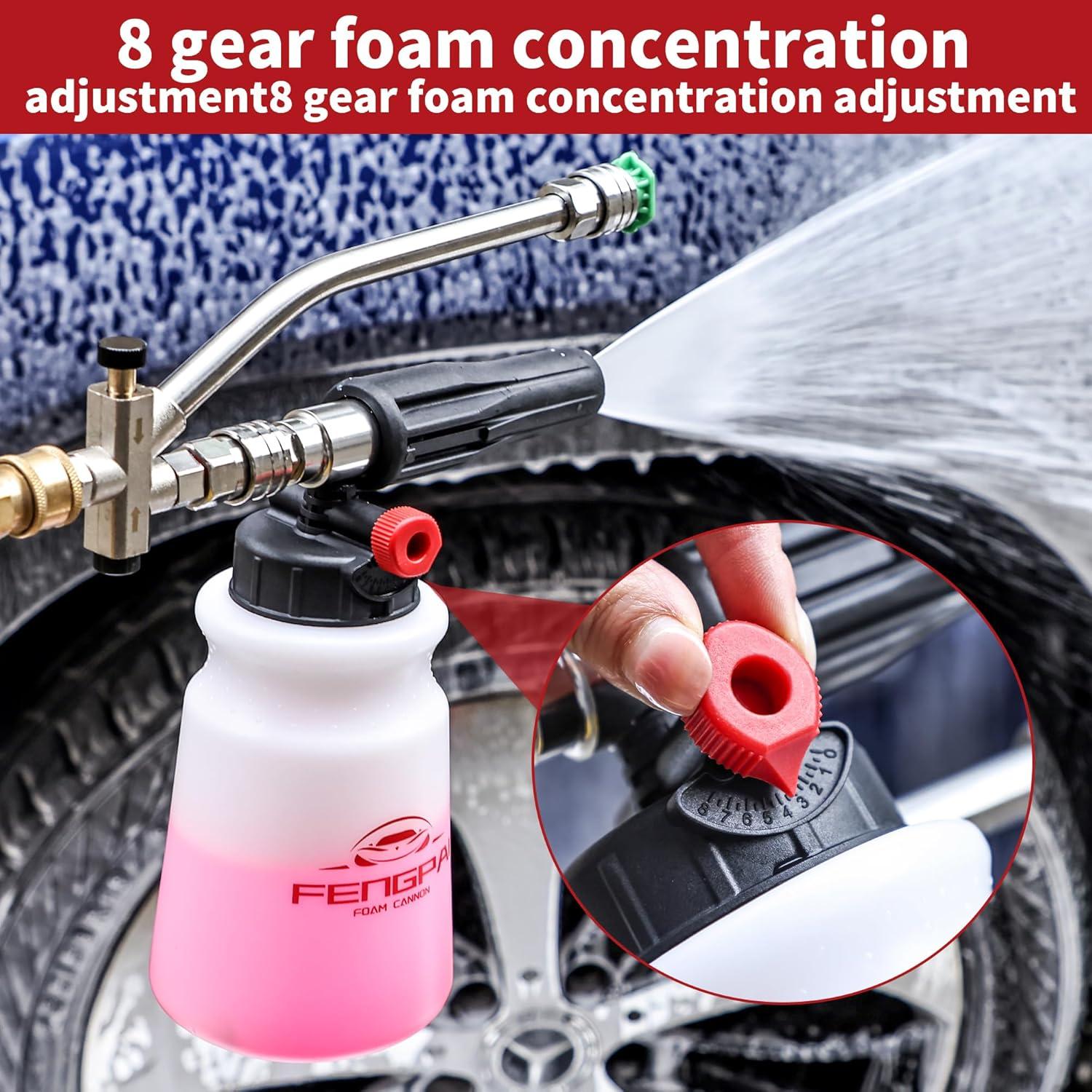 FENG PAI Kit de Cañón de Espuma 3-en-1 con Pistola 1L 4000 PSI