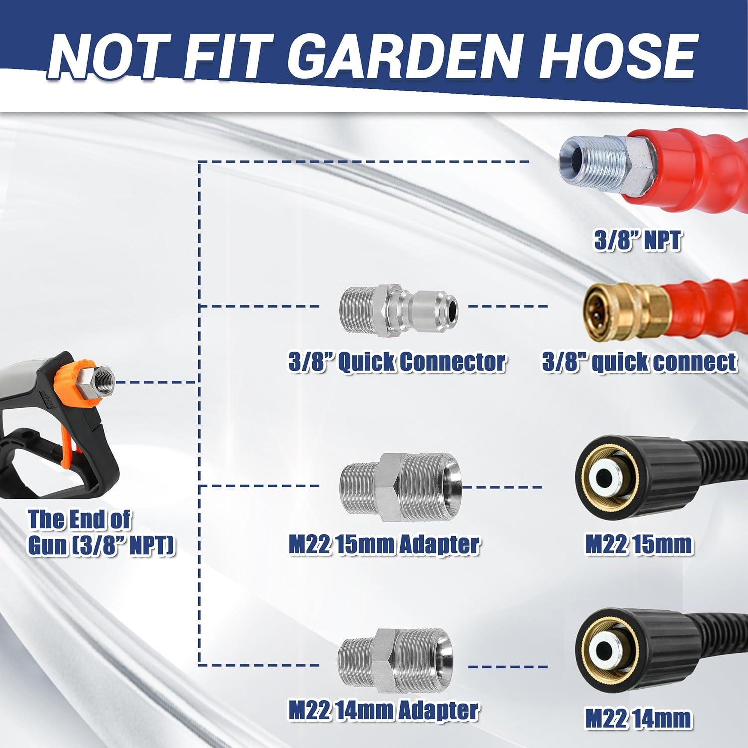 PWACCS Kit de Lavado a Presión con Pistola de Espuma Doble 1.5L