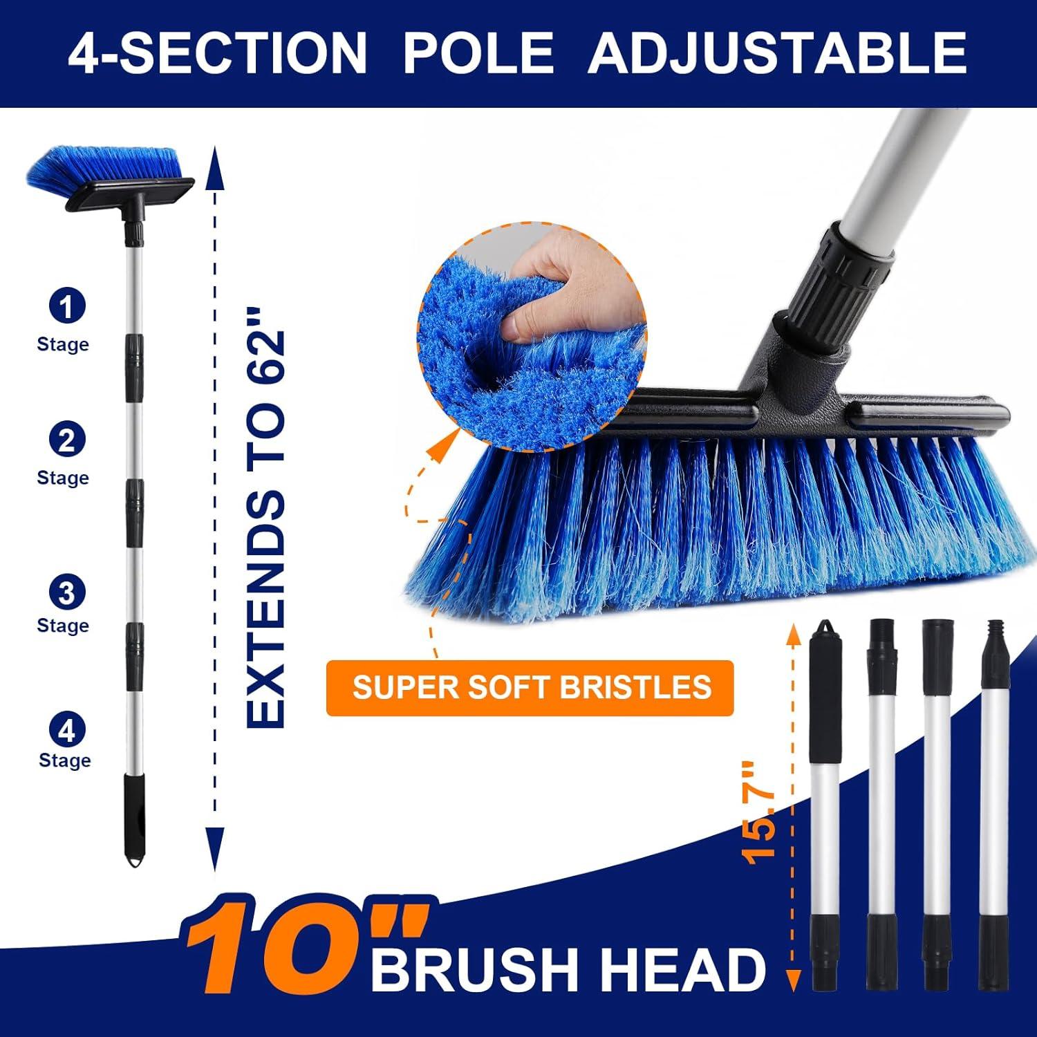 Cepillo de Lavado de Autos EVERRUSH 157 cm Cerdas Suaves