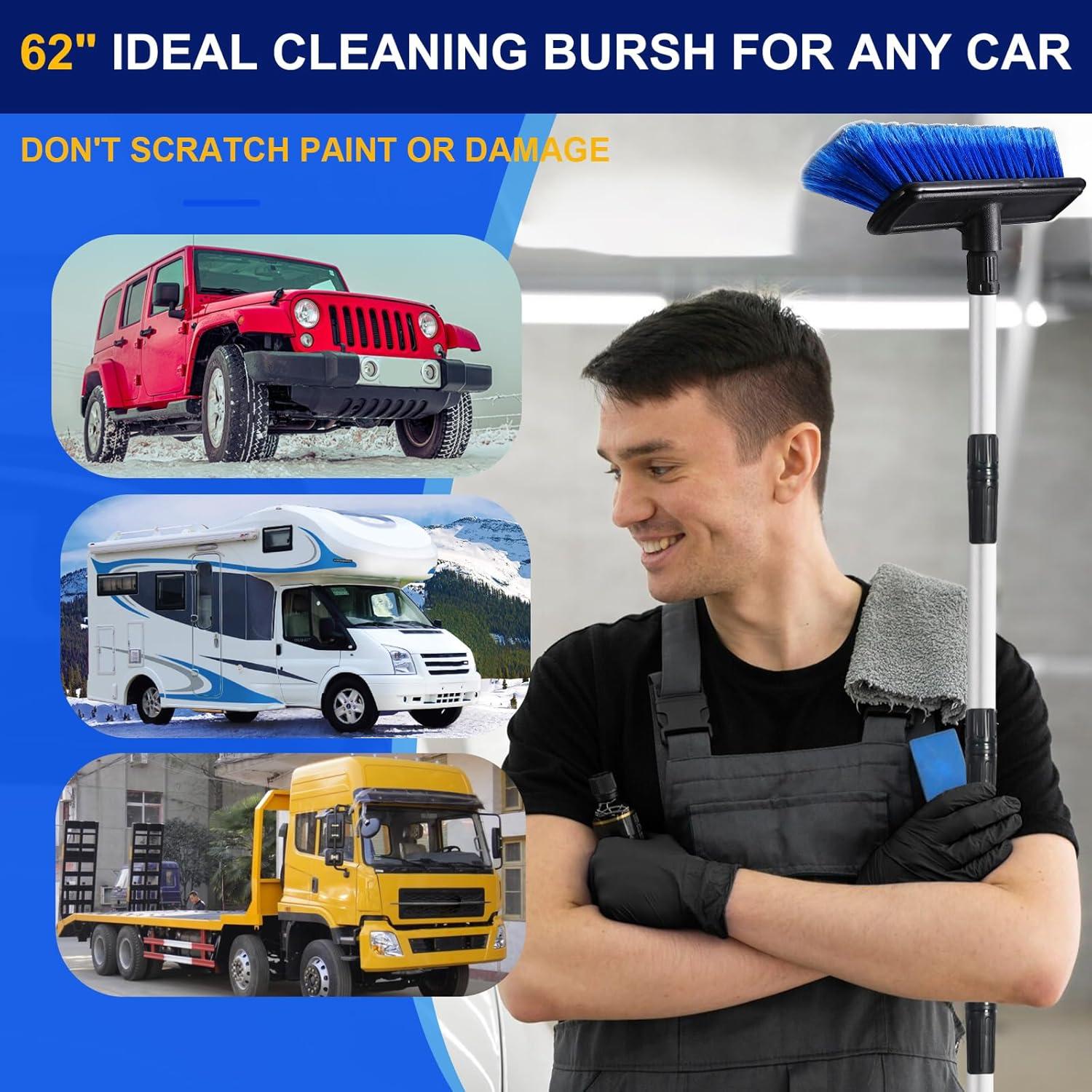 Cepillo de Lavado de Autos EVERRUSH 157 cm Cerdas Suaves