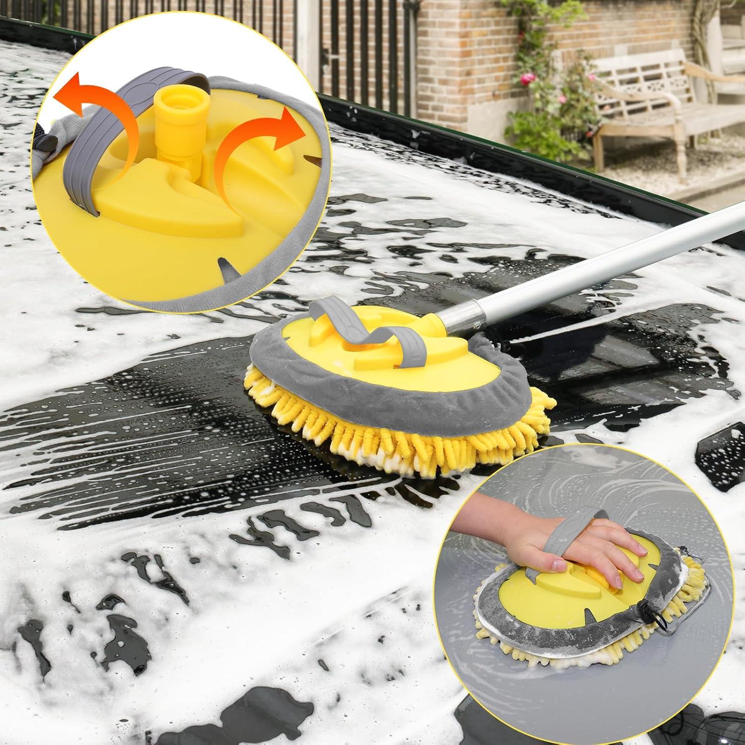 Mopa de Lavado de Autos Opow 25x20 cm Microfibra Suave