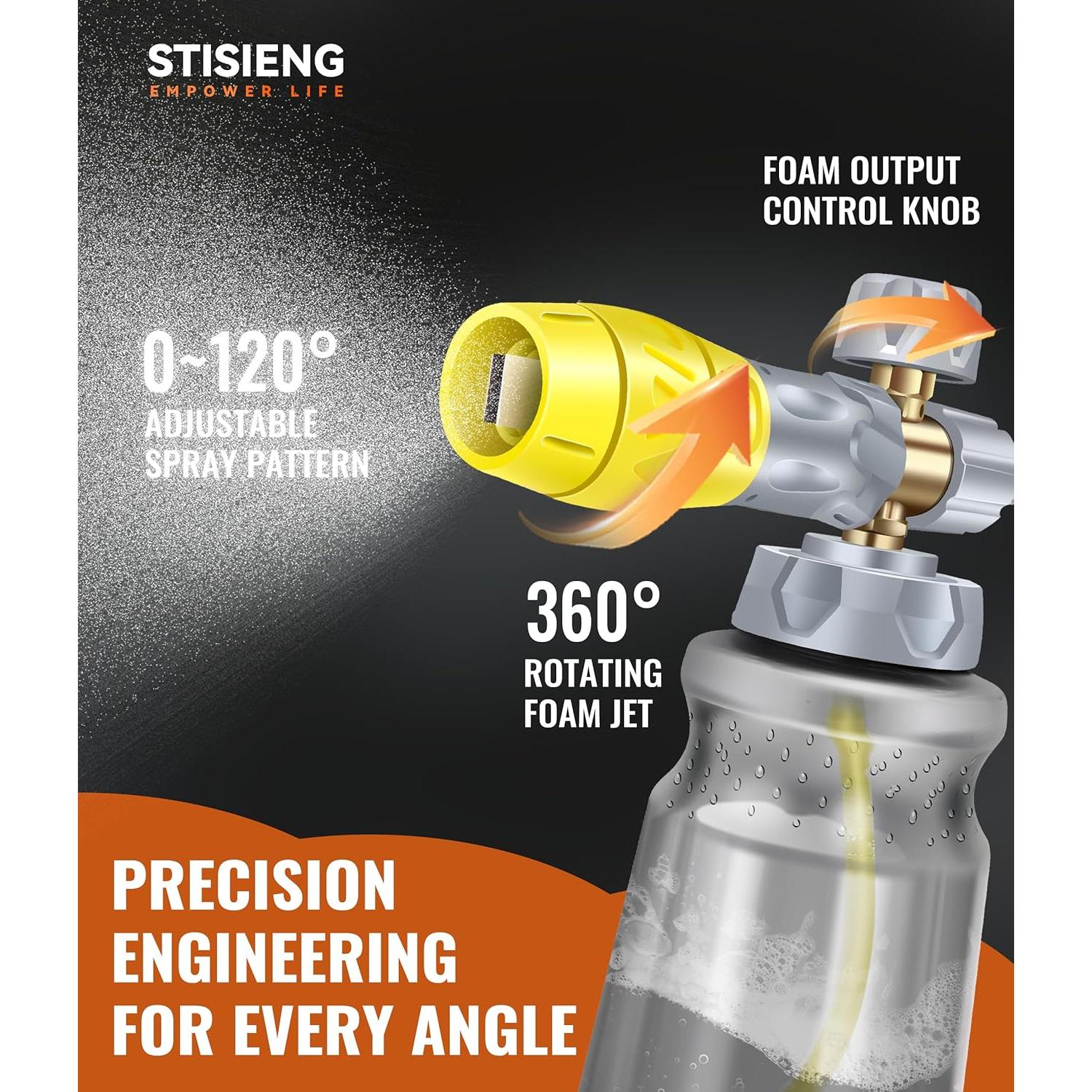Cannon de Espuma STISIENG 1L para Lavadora de Presión
