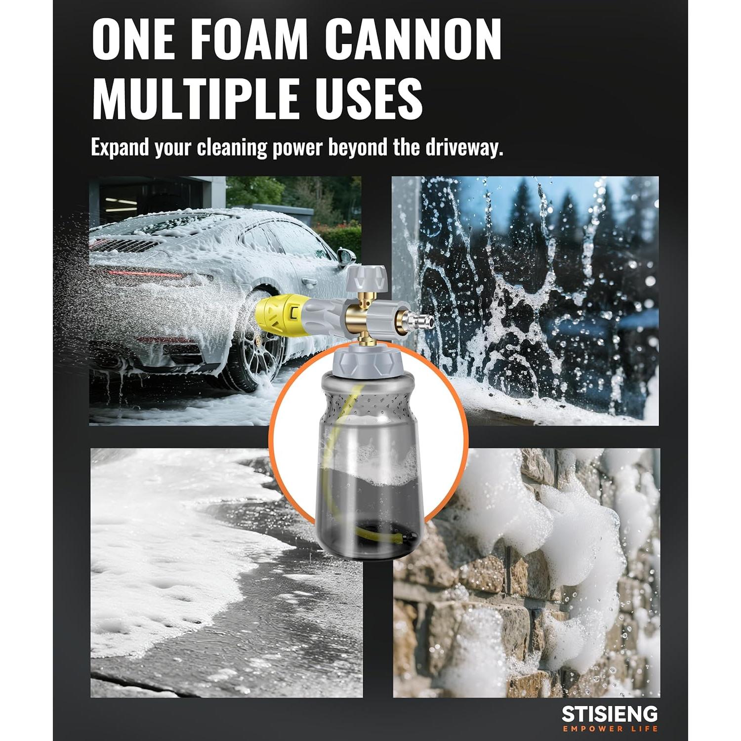 Cannon de Espuma STISIENG 1L para Lavadora de Presión