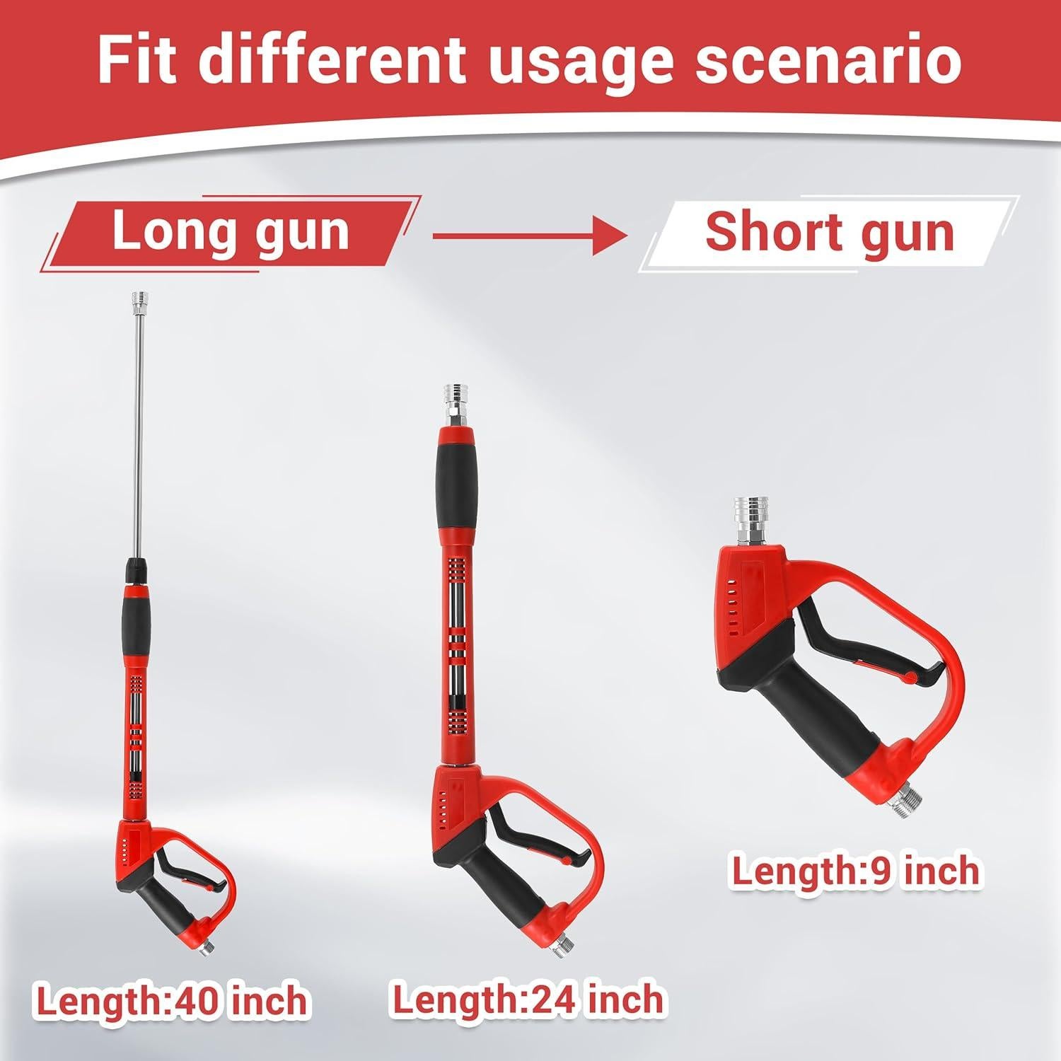 Kit de Lavadora a Presión Tool Daily 15,24 m, 5 Boquillas, M22-14