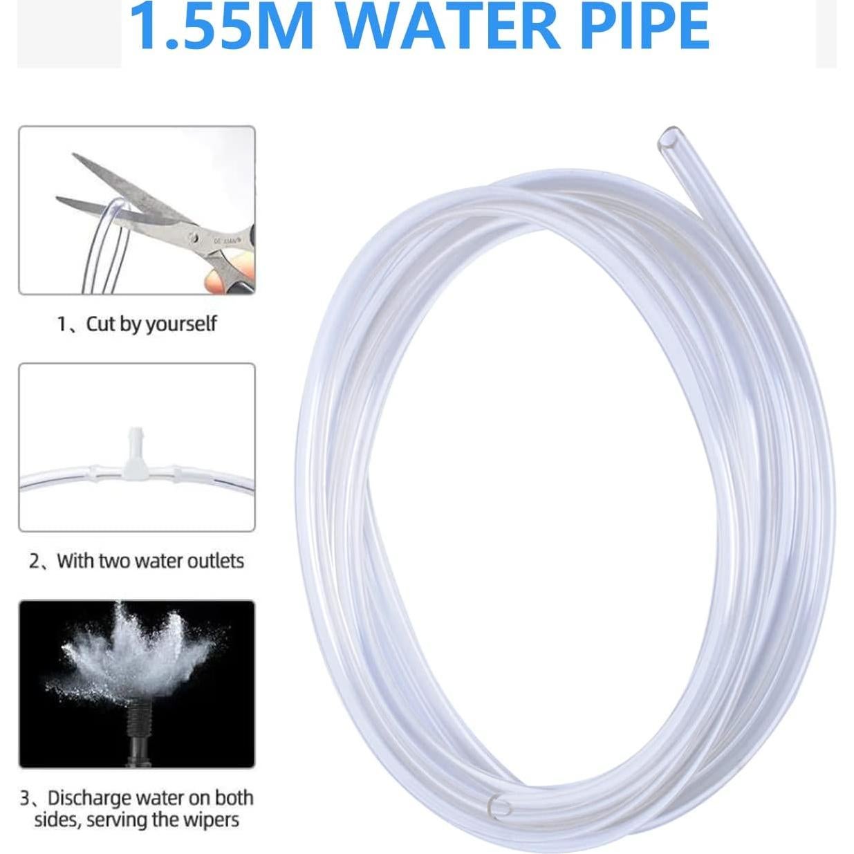 Kit de lavado de parabrisas Wadoy 12V con bomba y accesorios