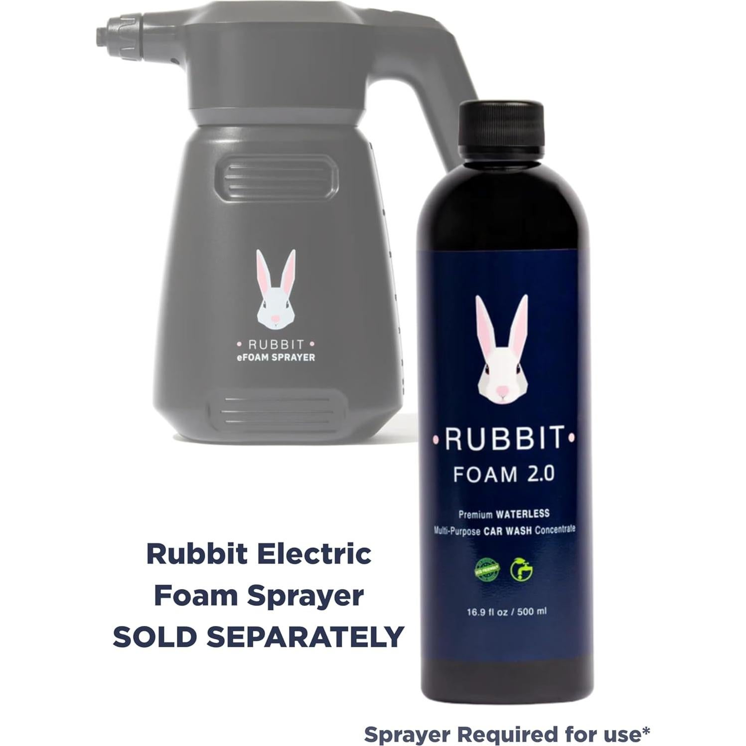 Concentrado de Lavado de Autos Sin Agua Rubbit Foam 2.0 0.47L