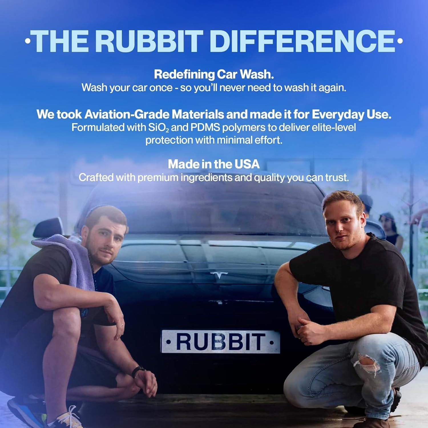 Concentrado de Lavado de Autos Sin Agua Rubbit Foam 2.0 0.47L