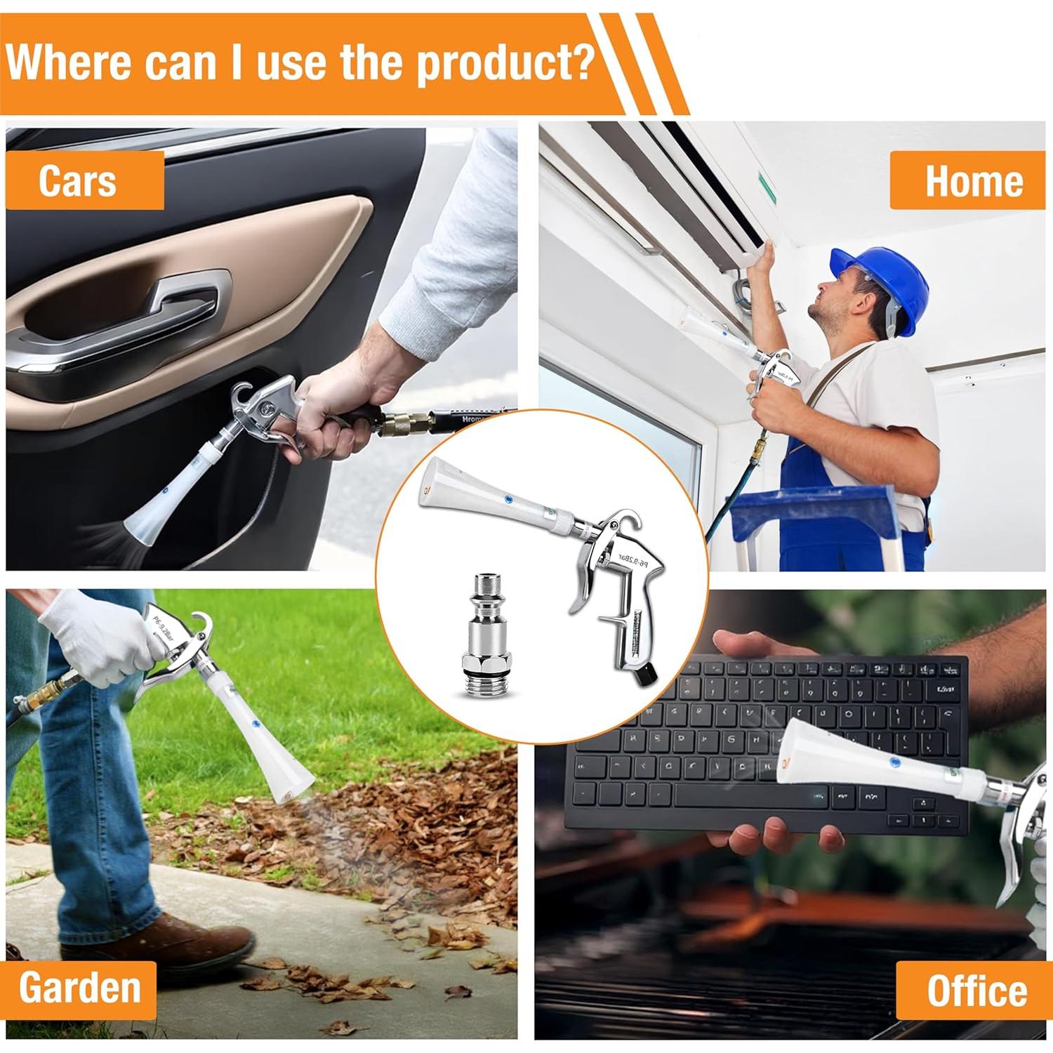 Pistola de Aire Comprimido TRA KEA HCL-13 para Limpieza de Autos