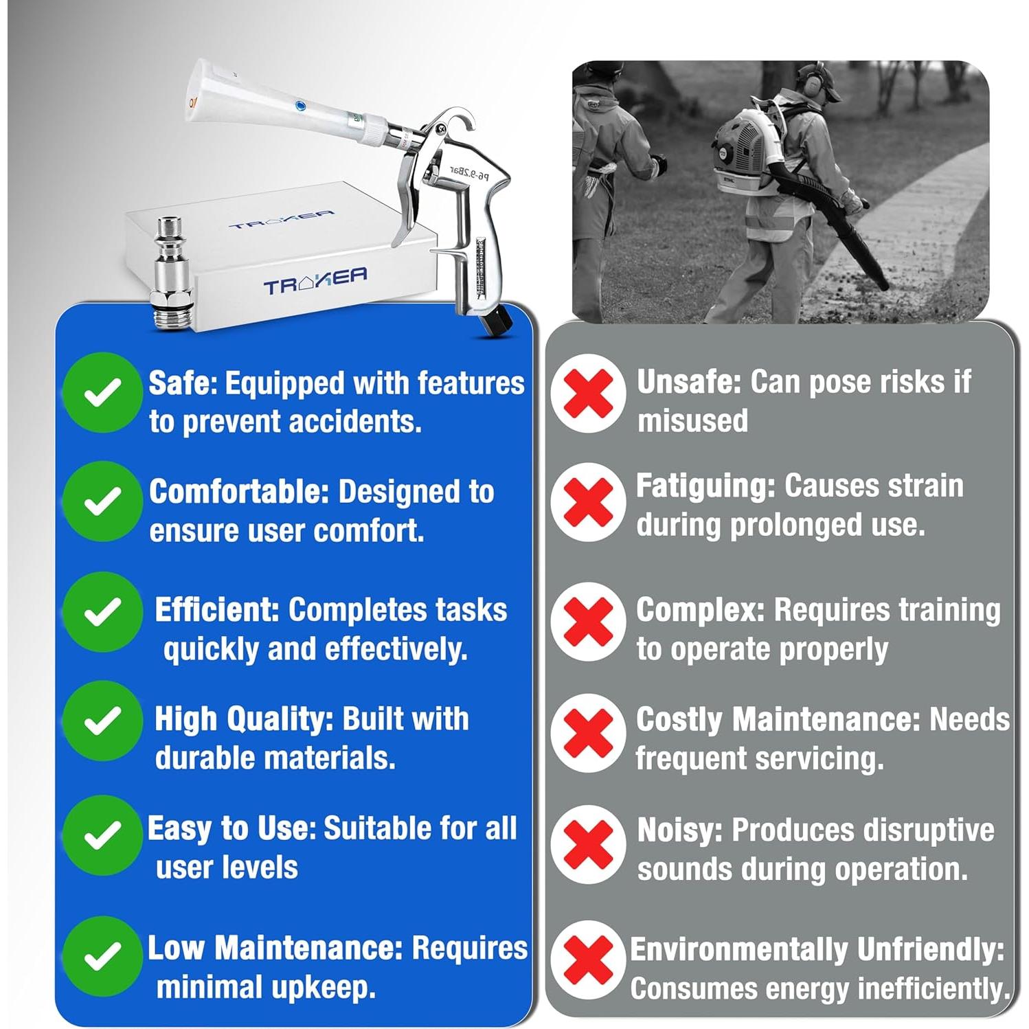 Pistola de Aire Comprimido TRA KEA HCL-13 para Limpieza de Autos