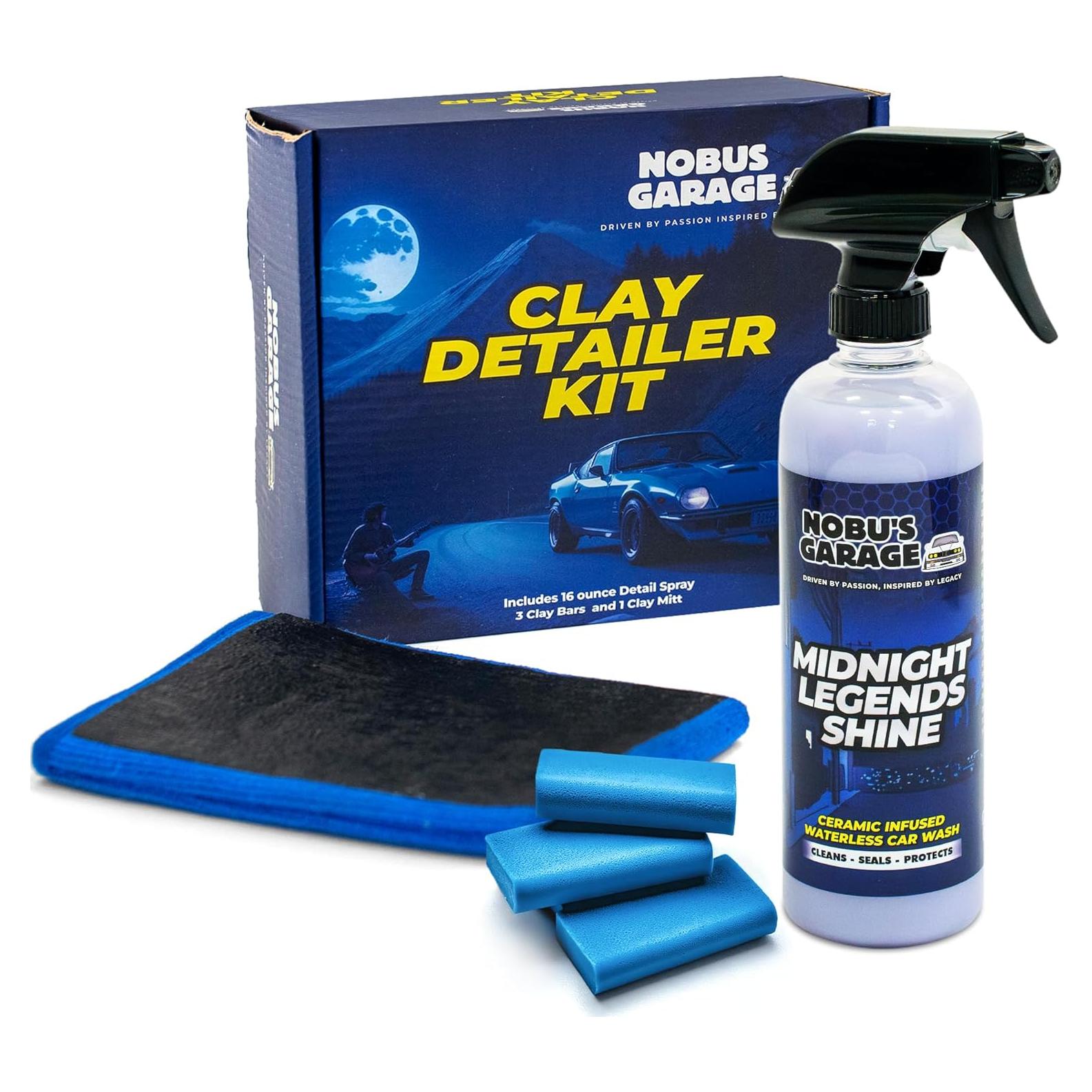 Kit de Detallado de Auto Garage de Nobu con Mitón y Spray Cerámico