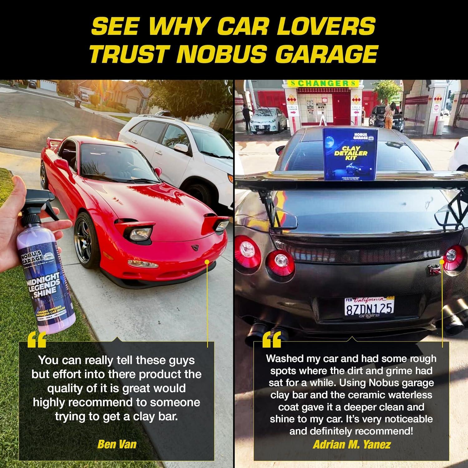 Kit de Detallado de Auto Garage de Nobu con Mitón y Spray Cerámico