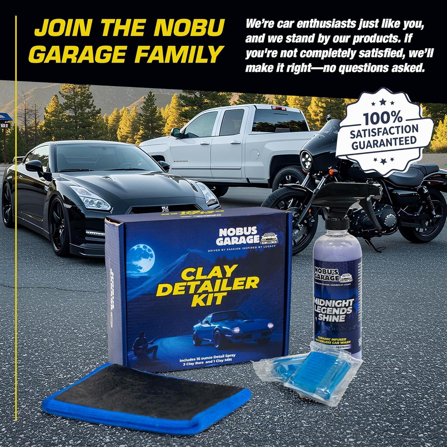 Kit de Detallado de Auto Garage de Nobu con Mitón y Spray Cerámico