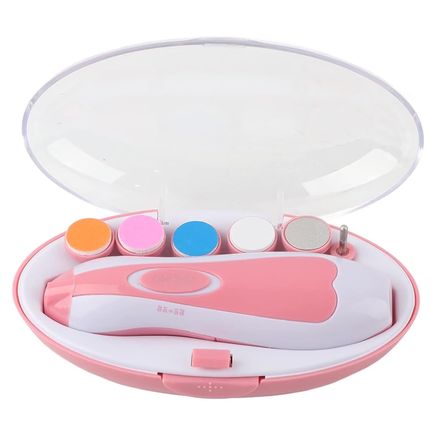 Lima de Uñas Eléctrica para Bebés Keenso 16 en 1 con Luz LED