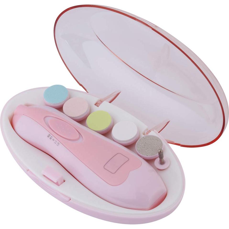 Lima de Uñas Eléctrica para Bebés Keenso 16 en 1 con Luz LED