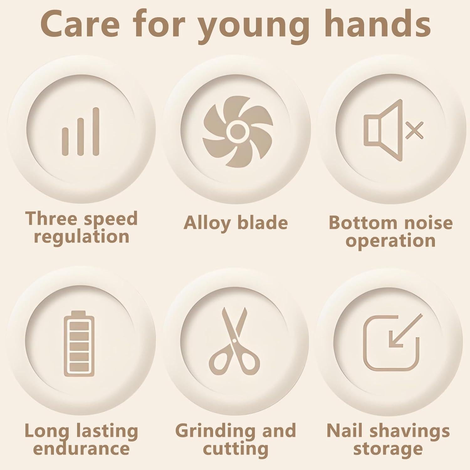 Cortauñas Automático LED VRSCPUMG Recargable 360° Bebés y Adultos