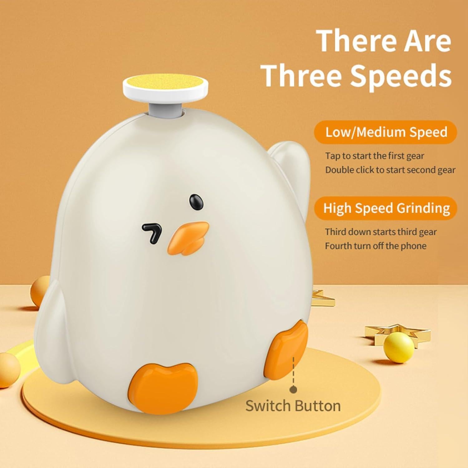 Lima de Uñas Eléctrica GEREFET para Bebés y Adultos - Kit Completo