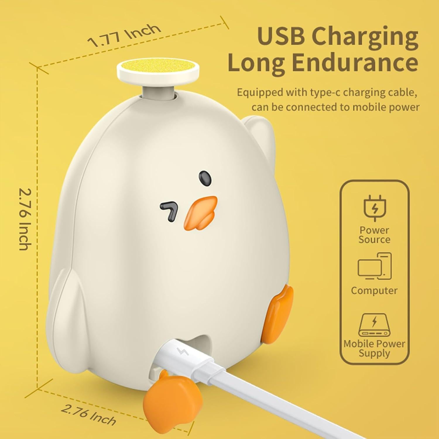 Lima de Uñas Eléctrica GEREFET para Bebés y Adultos - Kit Completo