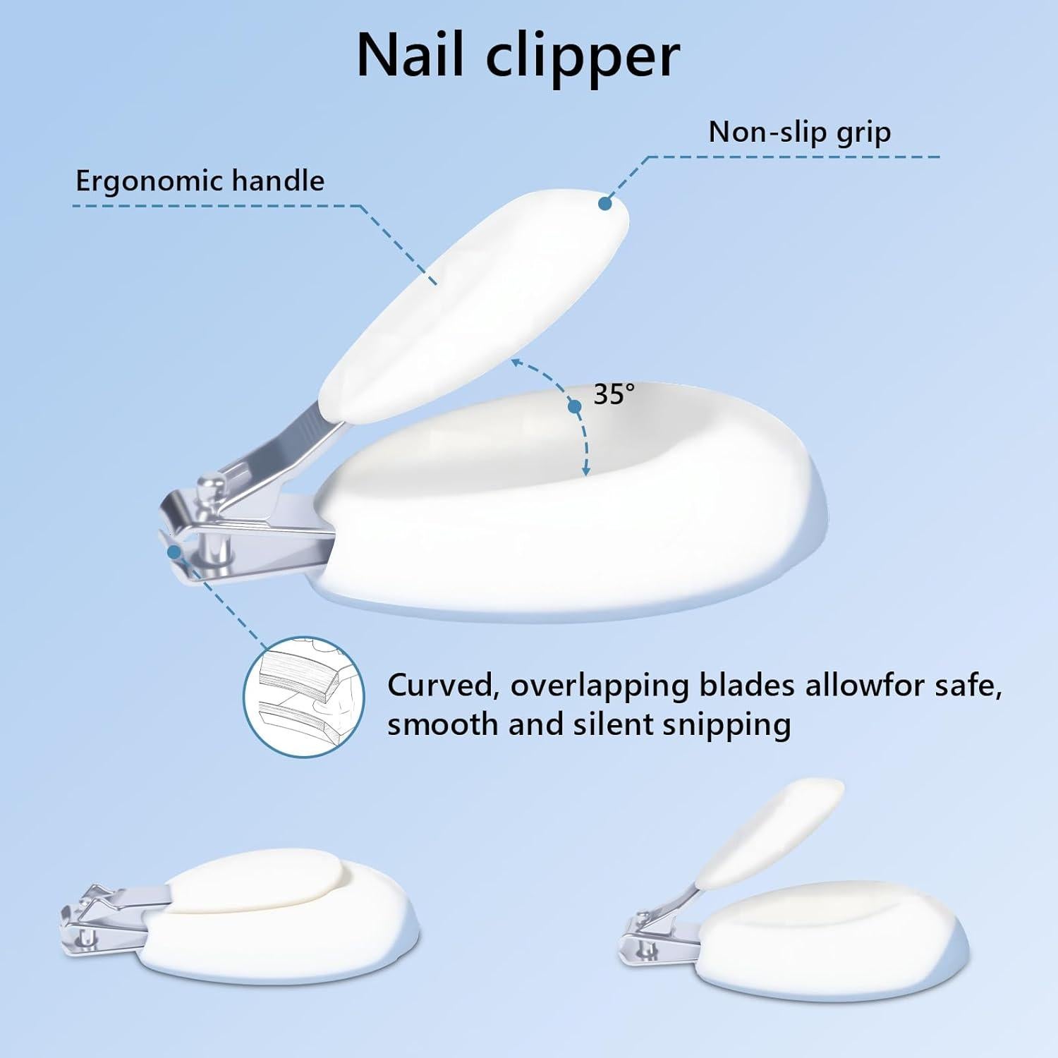 Kit de Cuidado de Uñas Eléctrico Momfree 4-en-1 para Bebés