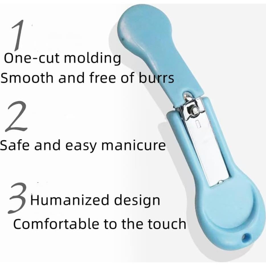 Cortauñas para Bebés XUJINCN - Paquete de 2, Rosa y Azul