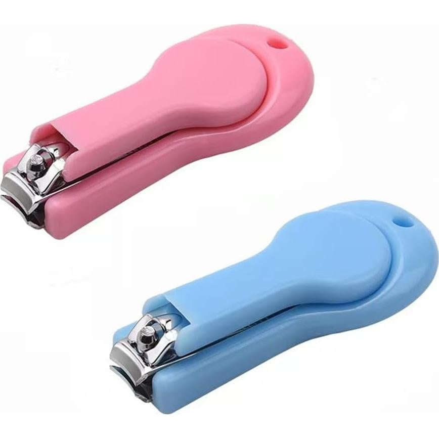 Cortauñas para Bebés XUJINCN - Paquete de 2, Rosa y Azul