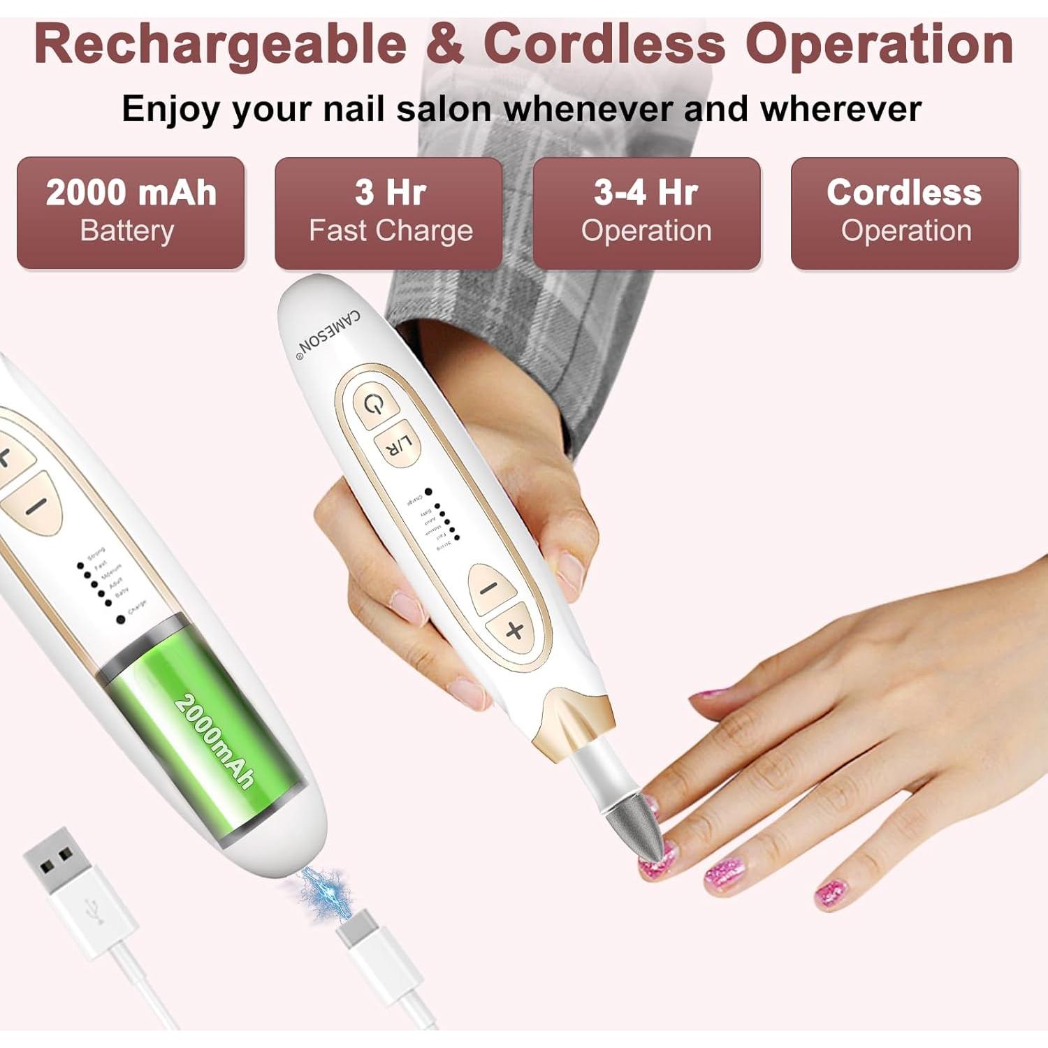 Kit Eléctrico de Manicura y Pedicura CAMESON AOL10