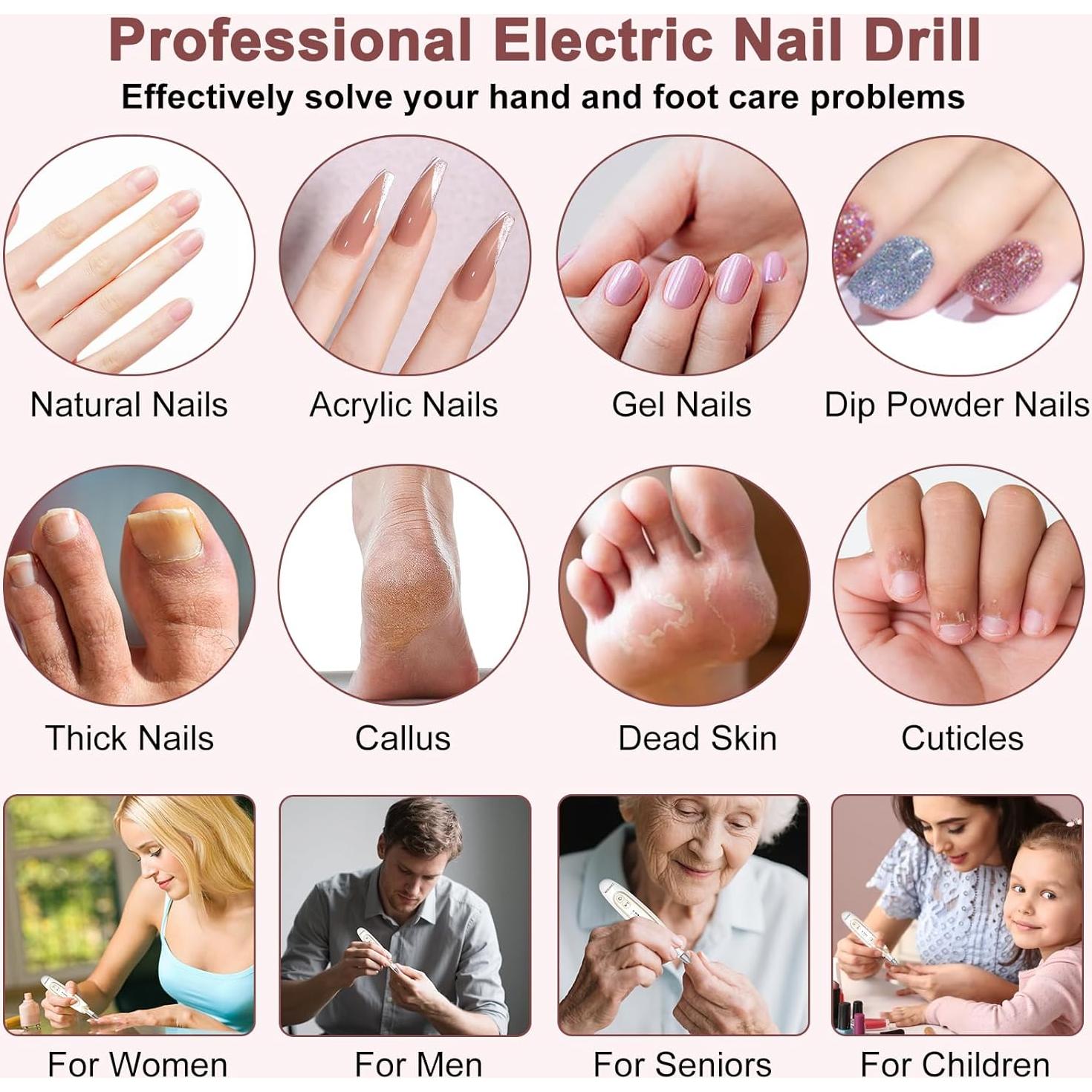 Kit Eléctrico de Manicura y Pedicura CAMESON AOL10