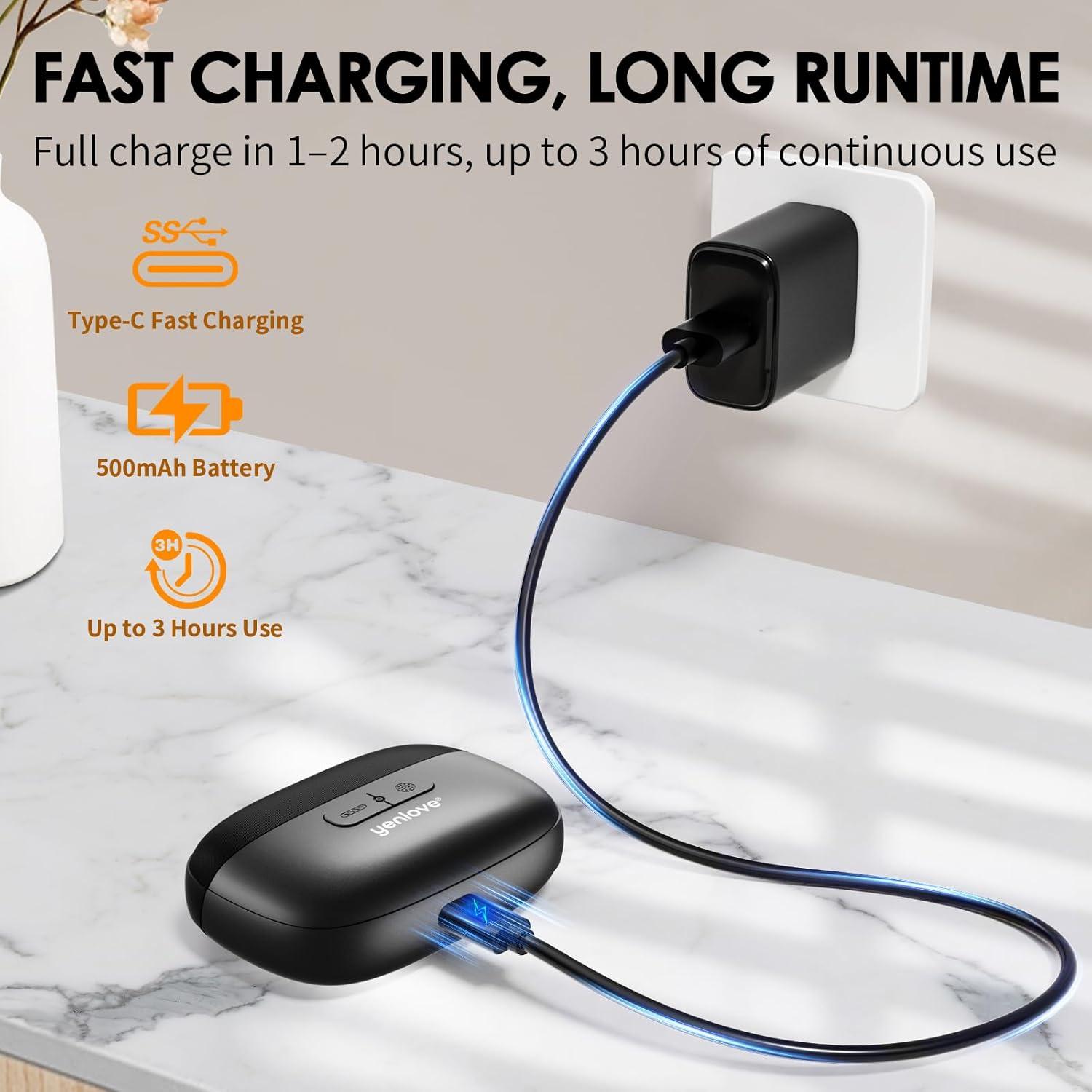 Cortador de Uñas Eléctrico YenLove M11 Recargable USB 2 Velocidades