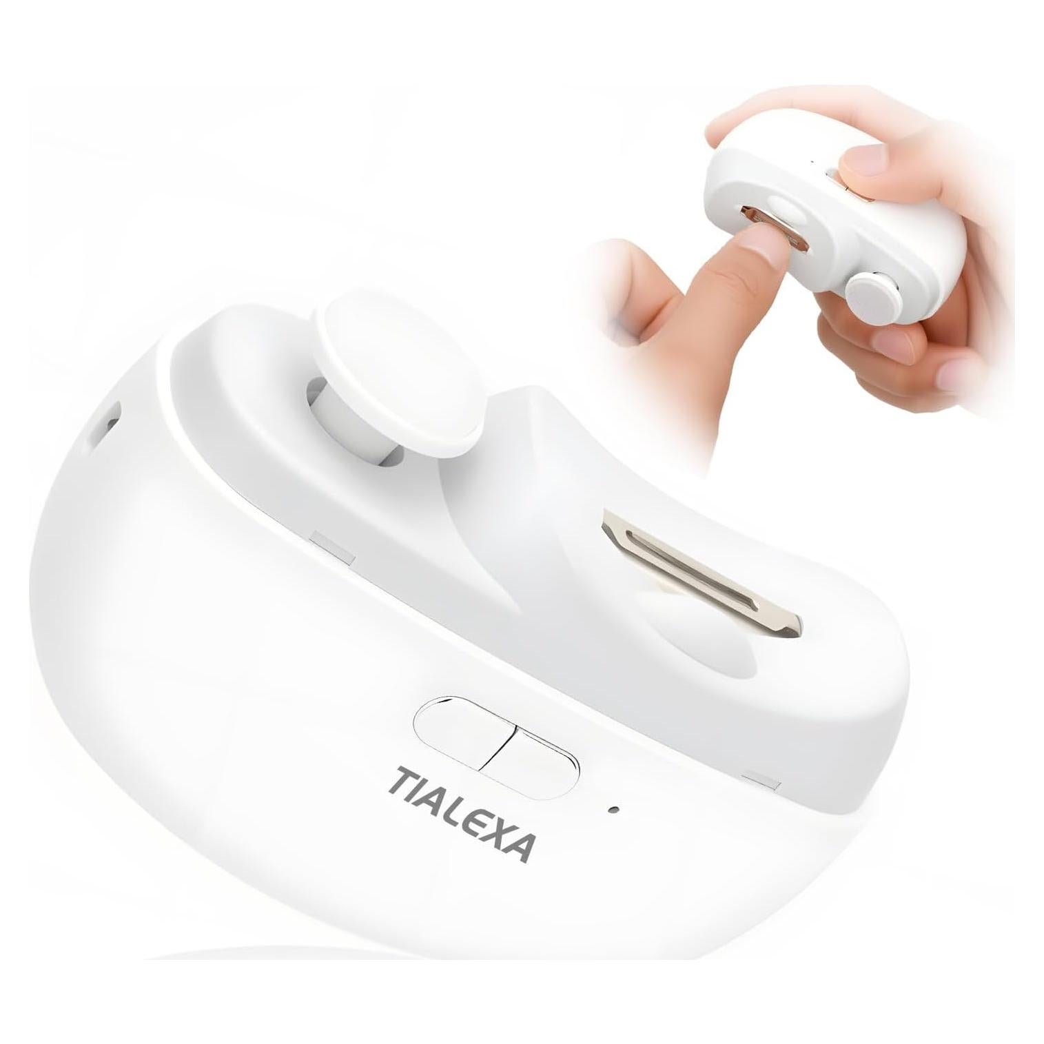 Cortauñas Eléctrico Tialexa 2 en 1 con Luz y USB-C