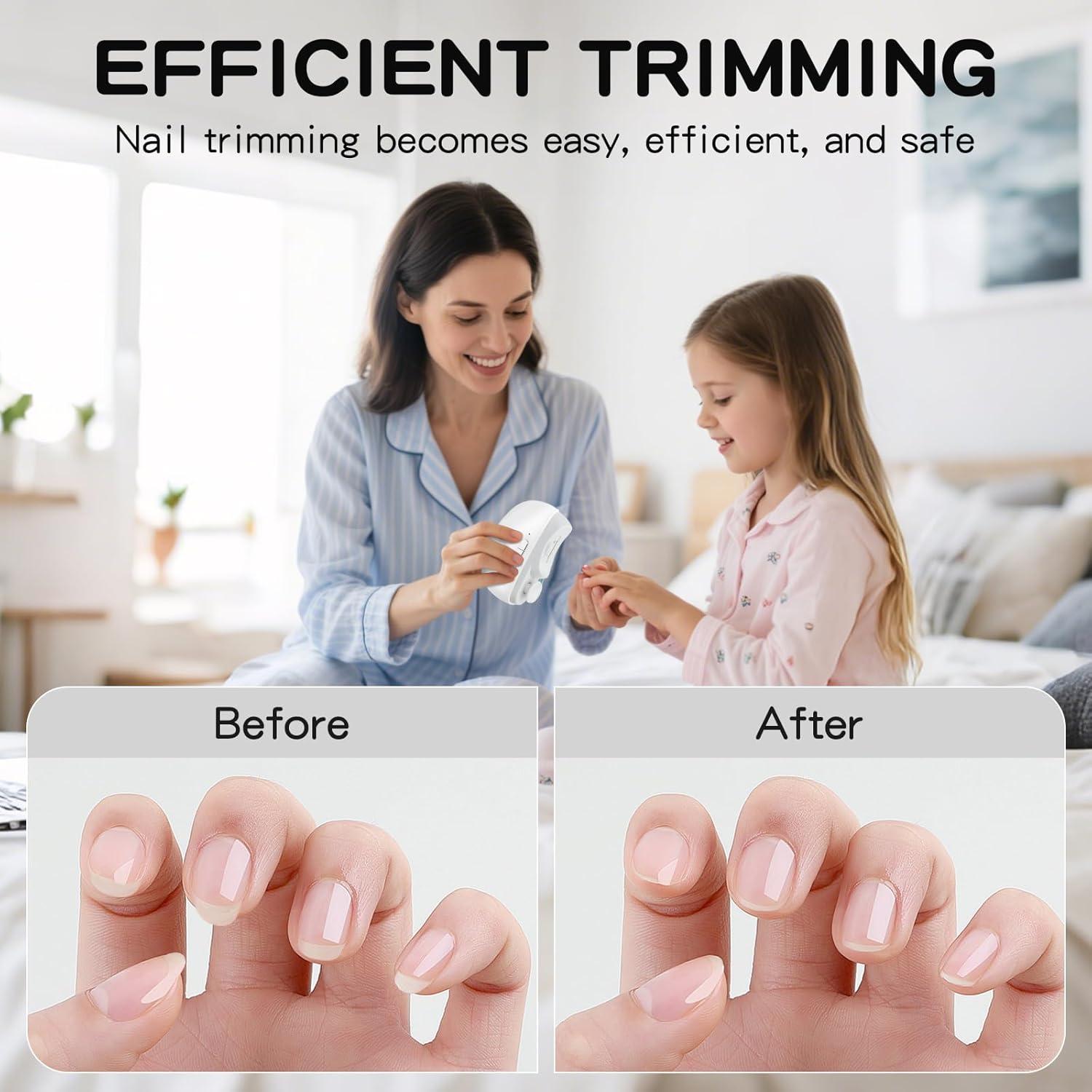 Cortauñas Eléctrico Tialexa 2 en 1 con Luz y USB-C