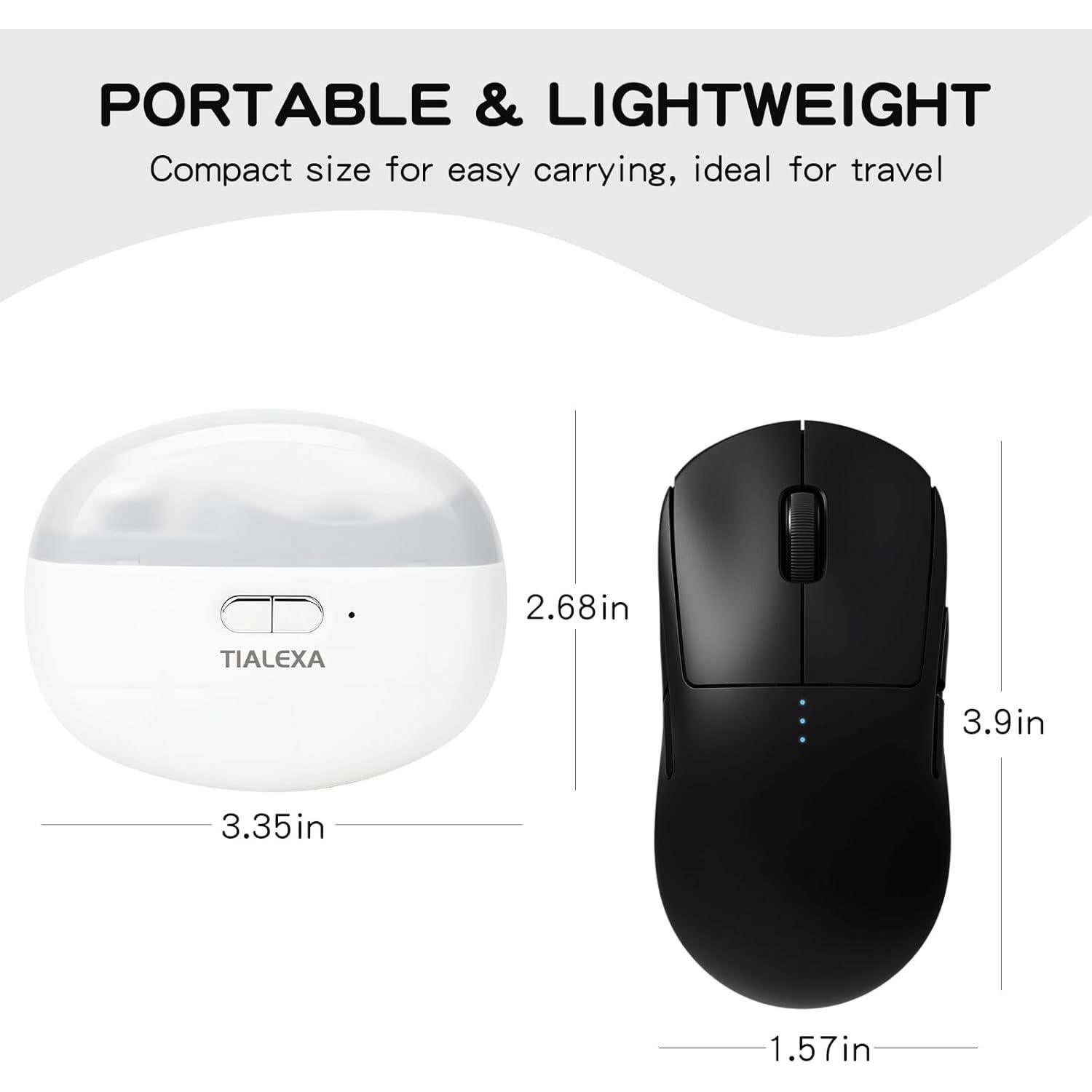 Cortauñas Eléctrico Tialexa 2 en 1 con Luz y USB-C