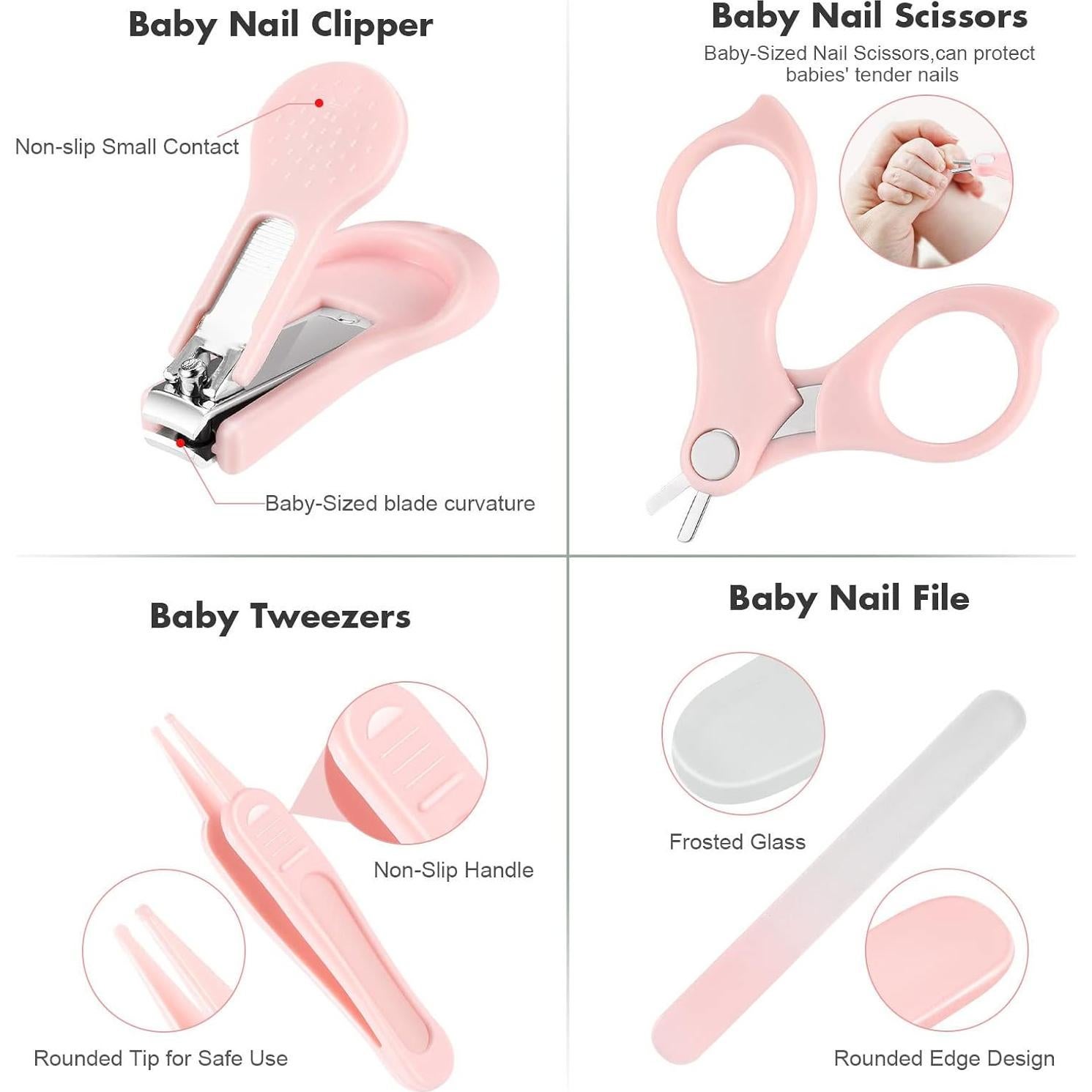 Kit de Cuidado para Bebés DOOGAXOO 4 en 1 Rosa