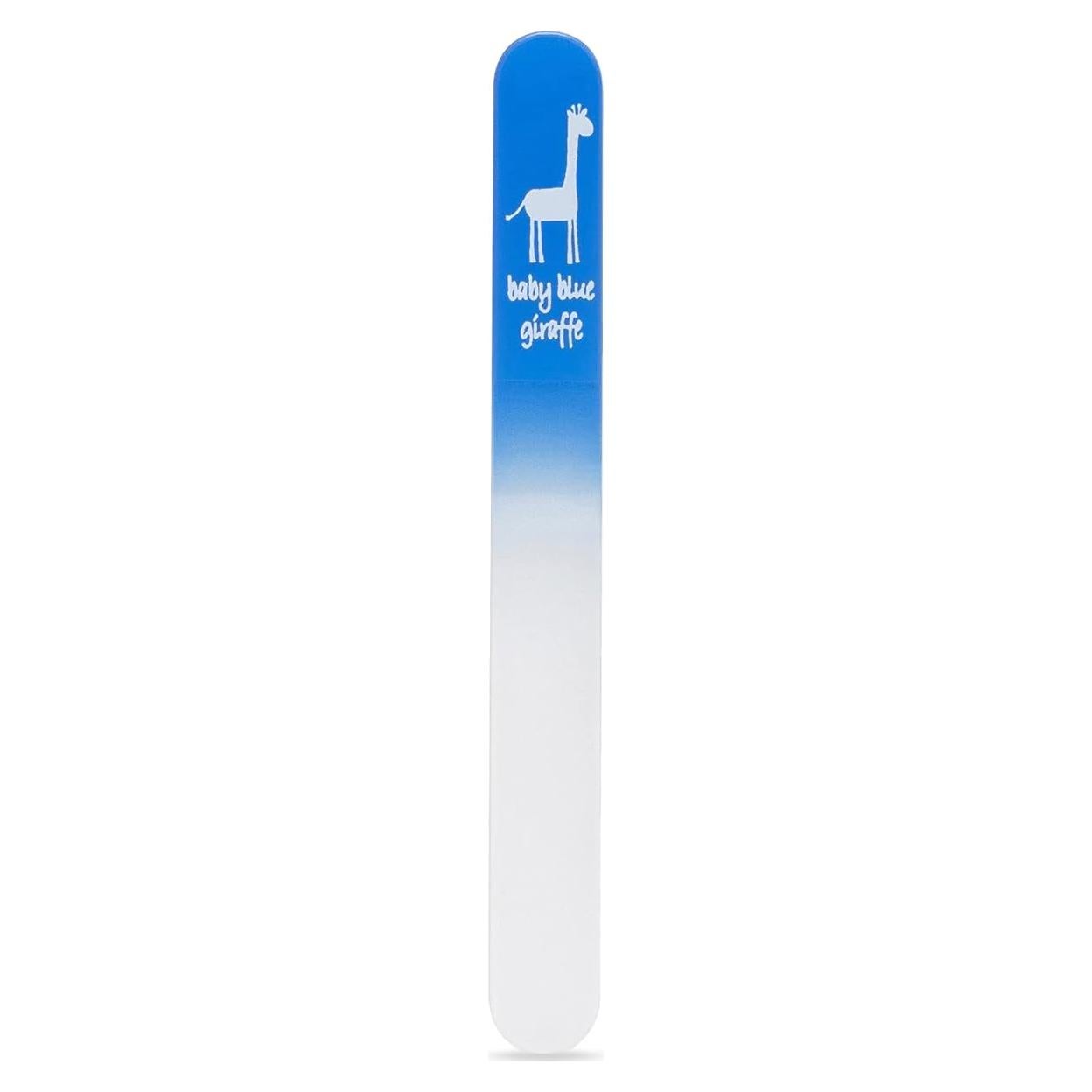 Lima de Uñas de Vidrio para Bebés Jirafa Azul - Extra Fino