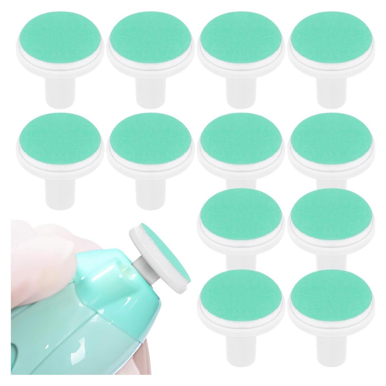Almohadillas de Lima de Uñas Angoily 24 Pcs para Bebés Verde