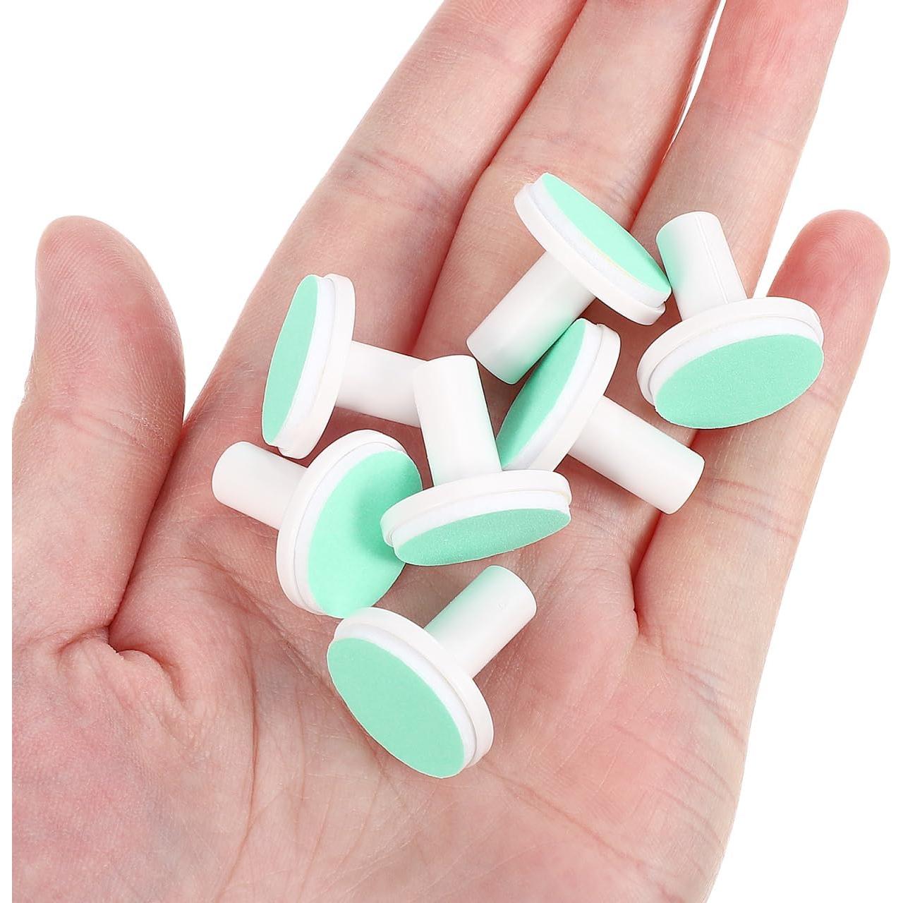 Almohadillas de Lima de Uñas Angoily 24 Pcs para Bebés Verde