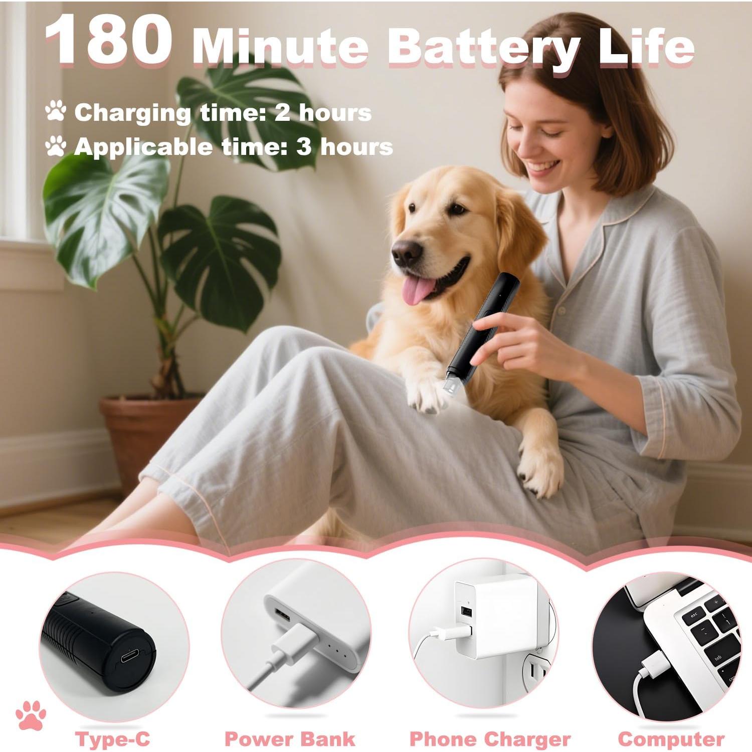 Cortauñas Eléctrico para Mascotas Consss MJQ-1 7500 RPM