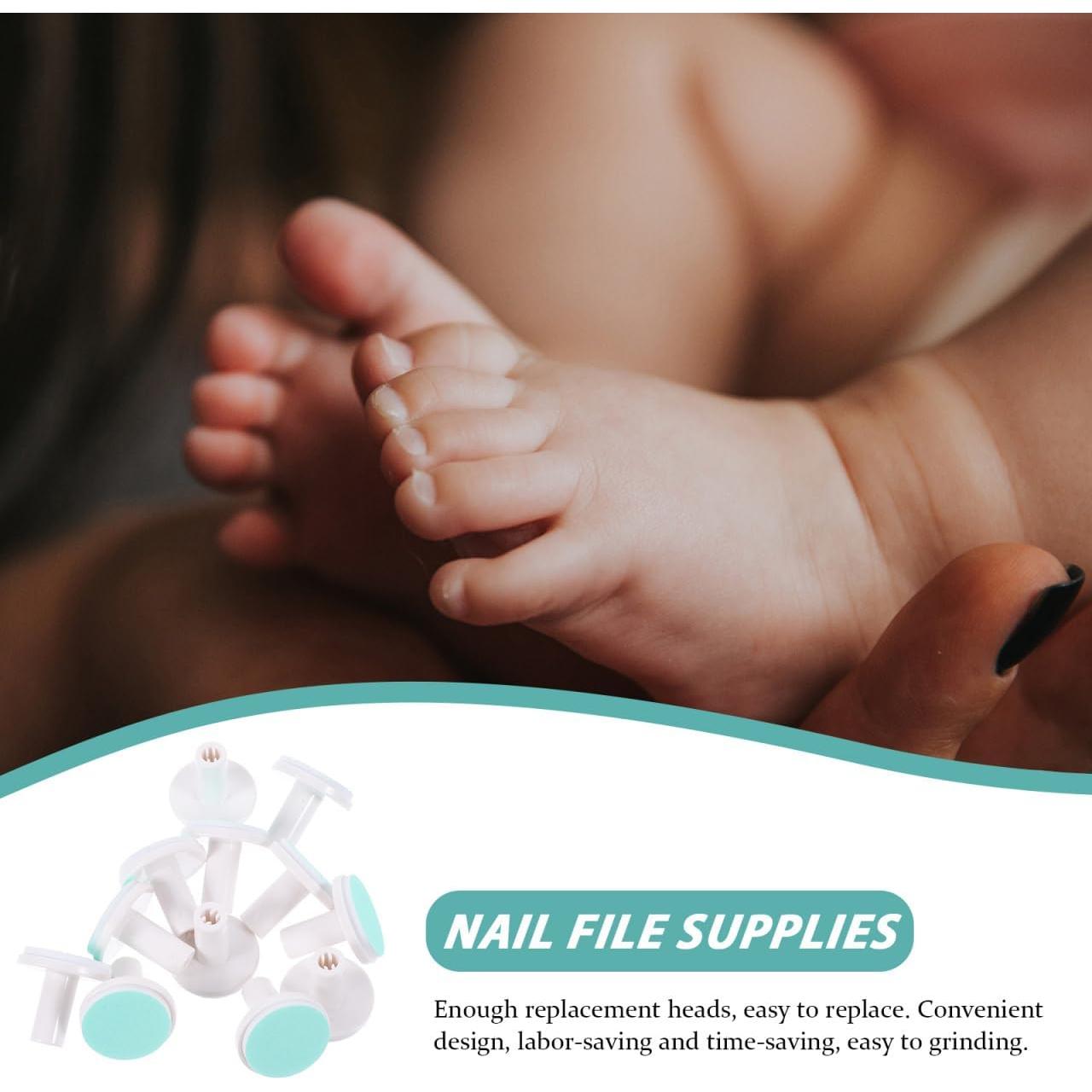 24 Almohadillas de Reemplazo NIYANGLE para Cortador de Uñas Bebé